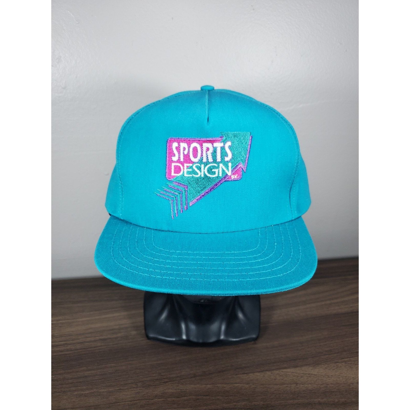 NASCAR × Vintage Sports Design Hat Snapback Cap Teal Pink Cotton Candy Racing Size ONE SIZE - 3 Thumbnail
