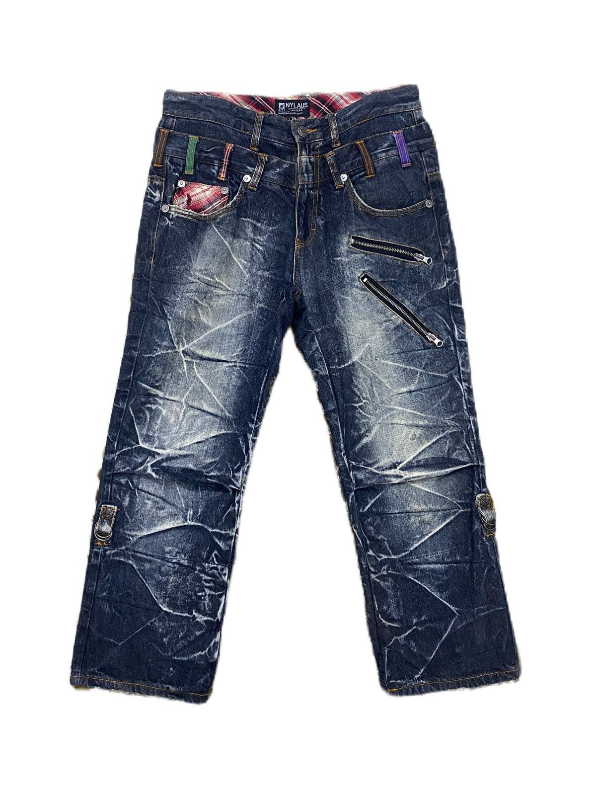 If Six Was Nine NYLAUS ROOT DESIGN DOUBLE WAIST STYLE CROOPED SEDITIONARIES Size US 31 - 1 Thumbnail