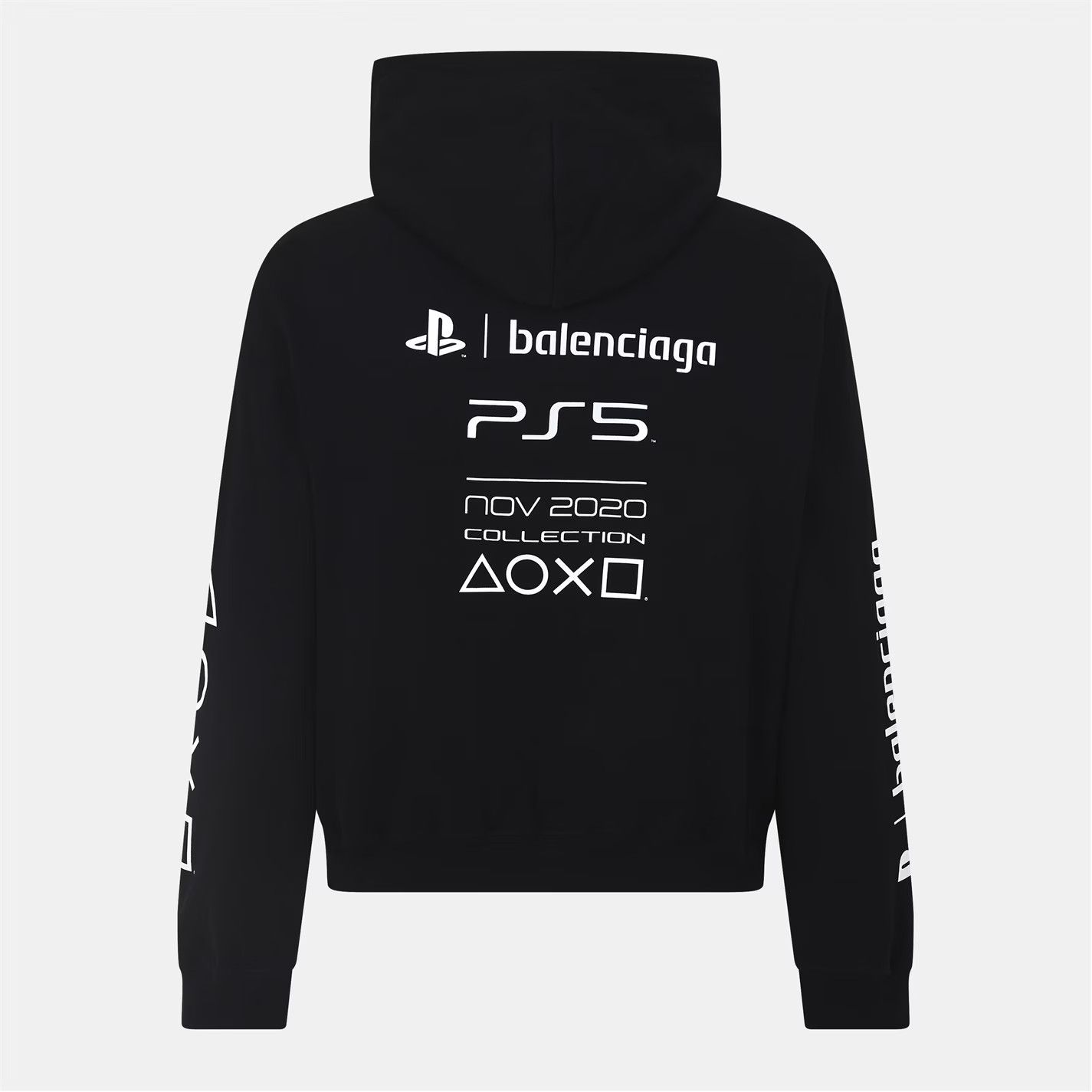 Balenciaga o1g2r1mq0226 Pull Over Hoodie In Black Size US M / EU 48-50 / 2 - 2 Thumbnail