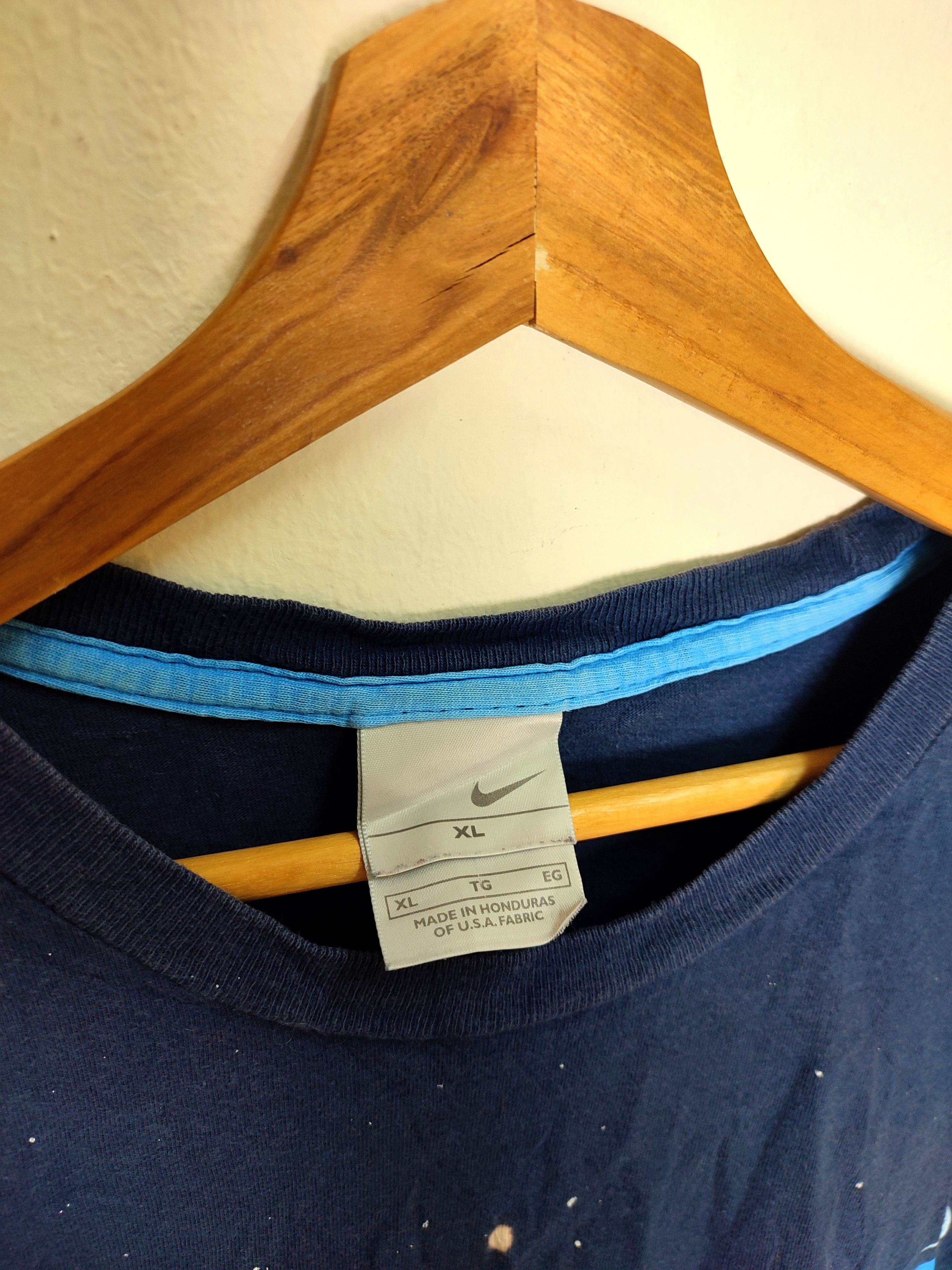 Nike Y2k Nike Blue Embroidery Logo Tees Size US XL / EU 56 / 4 - 8 Thumbnail