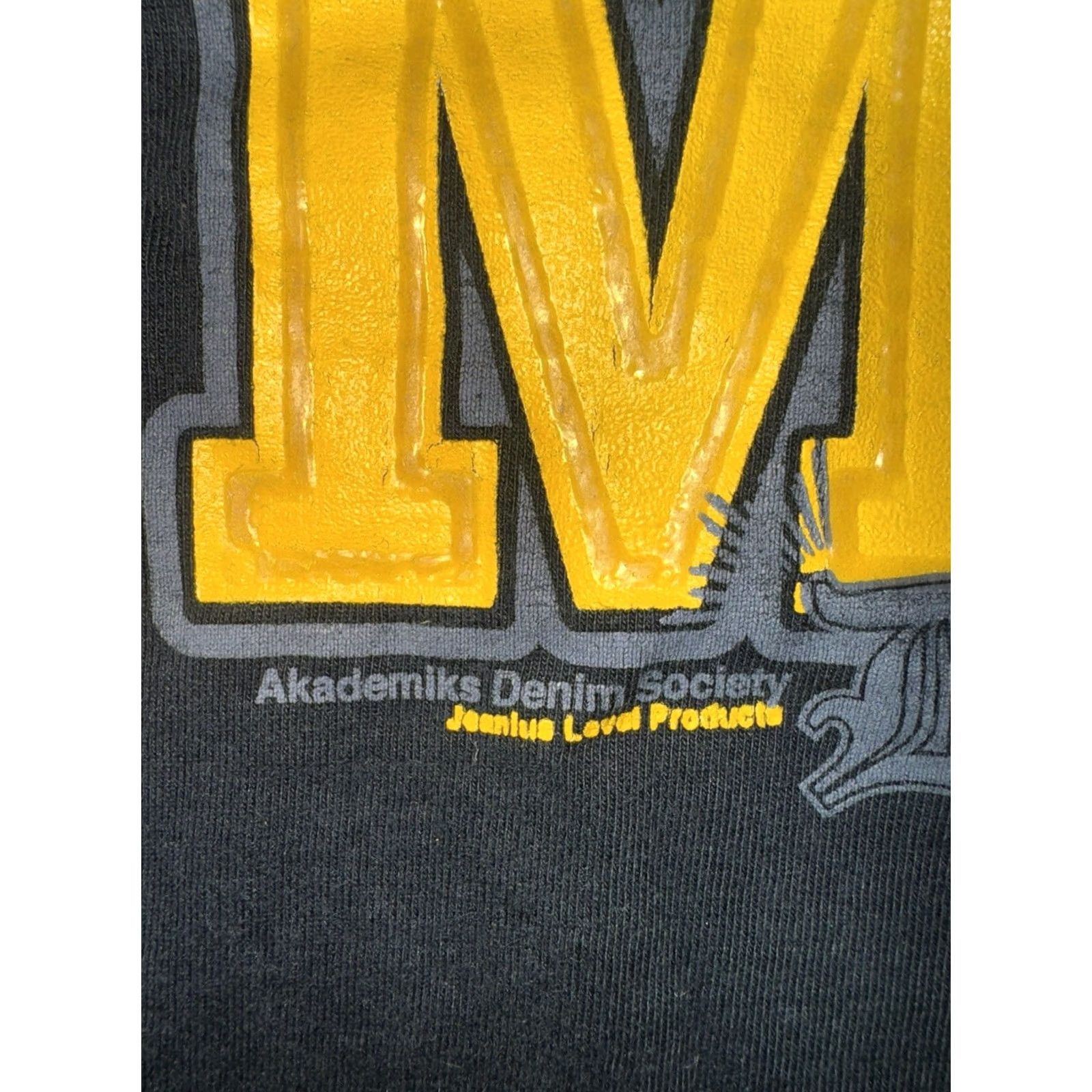 Akademiks VINTAGE Akademiks Long Sleeve T-Shirt XXL Jeanius Black Heavyweight Mens 90s Hip Hop Size US XXL / EU 58 / 5 - 3 Thumbnail