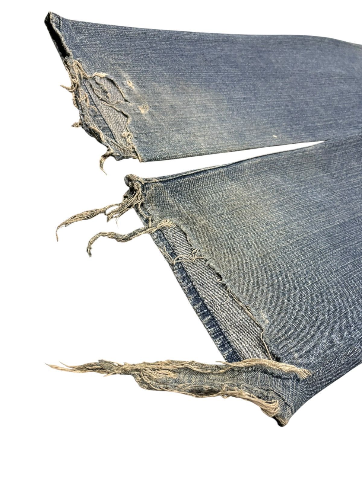 Akademiks × If Six Was Nine 90s Vtg Akademiks Baggy Wide Leg Patchwork Distressed Jeans Size US 32 / EU 48 - 8 Thumbnail