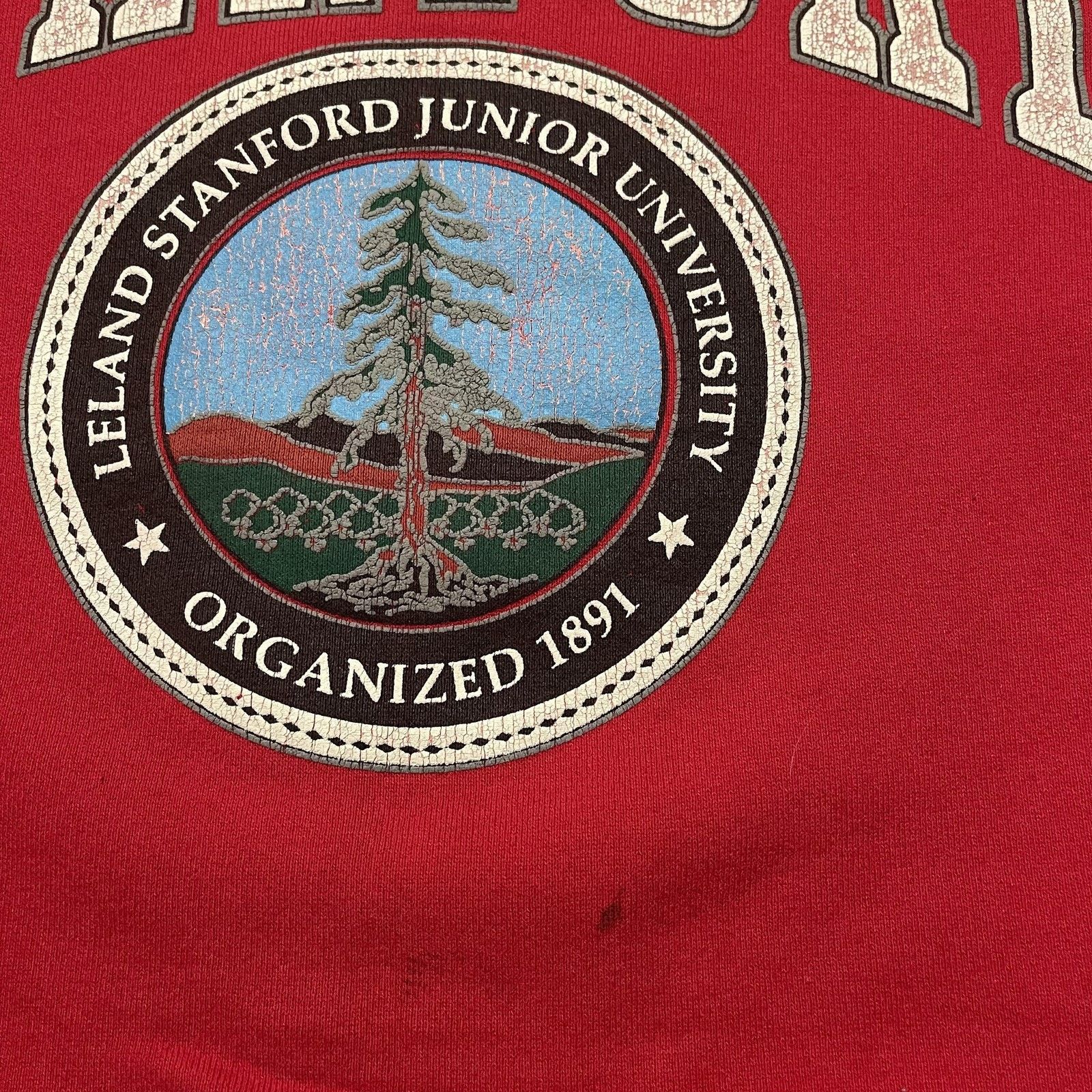 Vintage Stanford Cardinal Sweatshirt Crewneck Pullover Mens Red Size US L / EU 52-54 / 3 - 5 Thumbnail