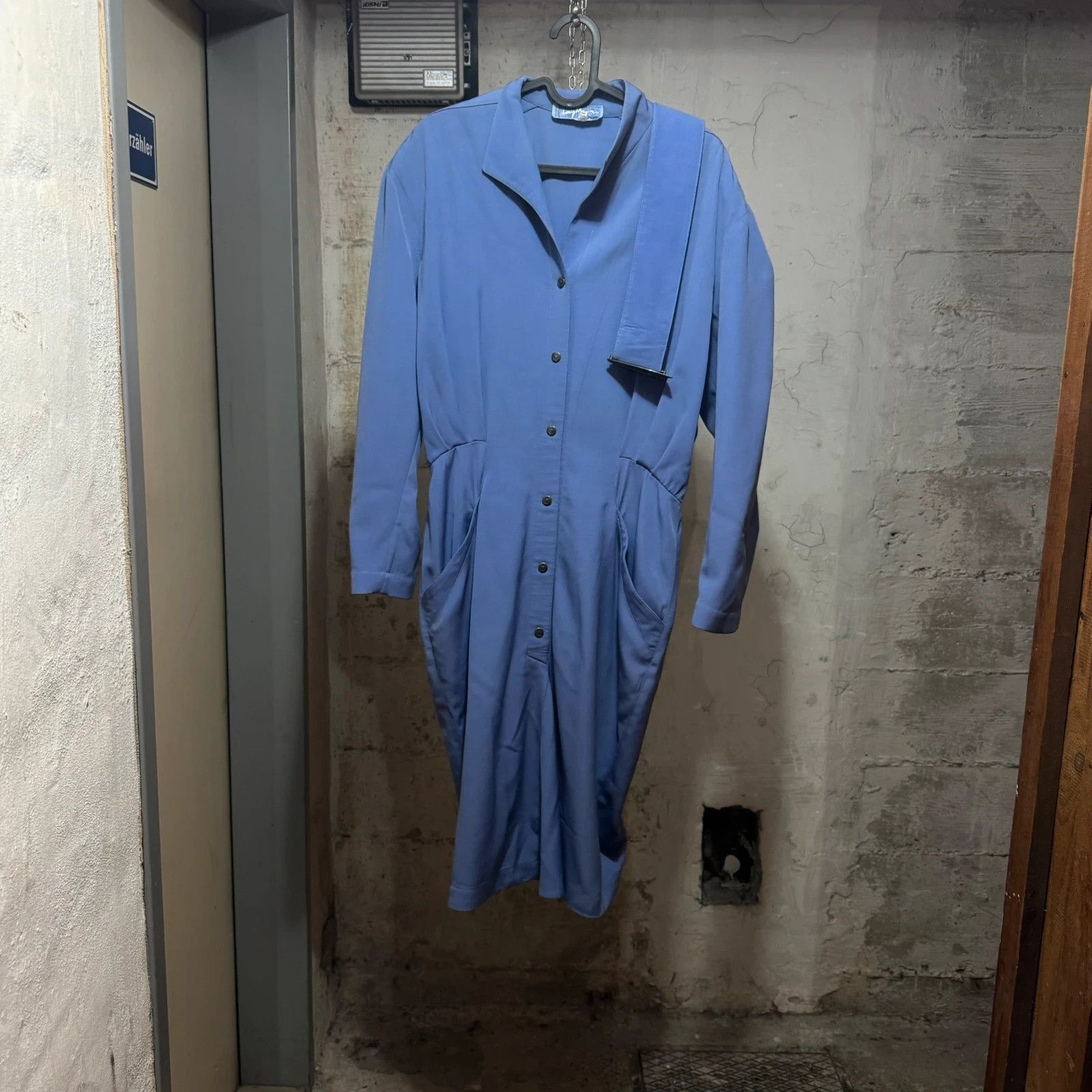 Thierry Mugler linen mid length dress