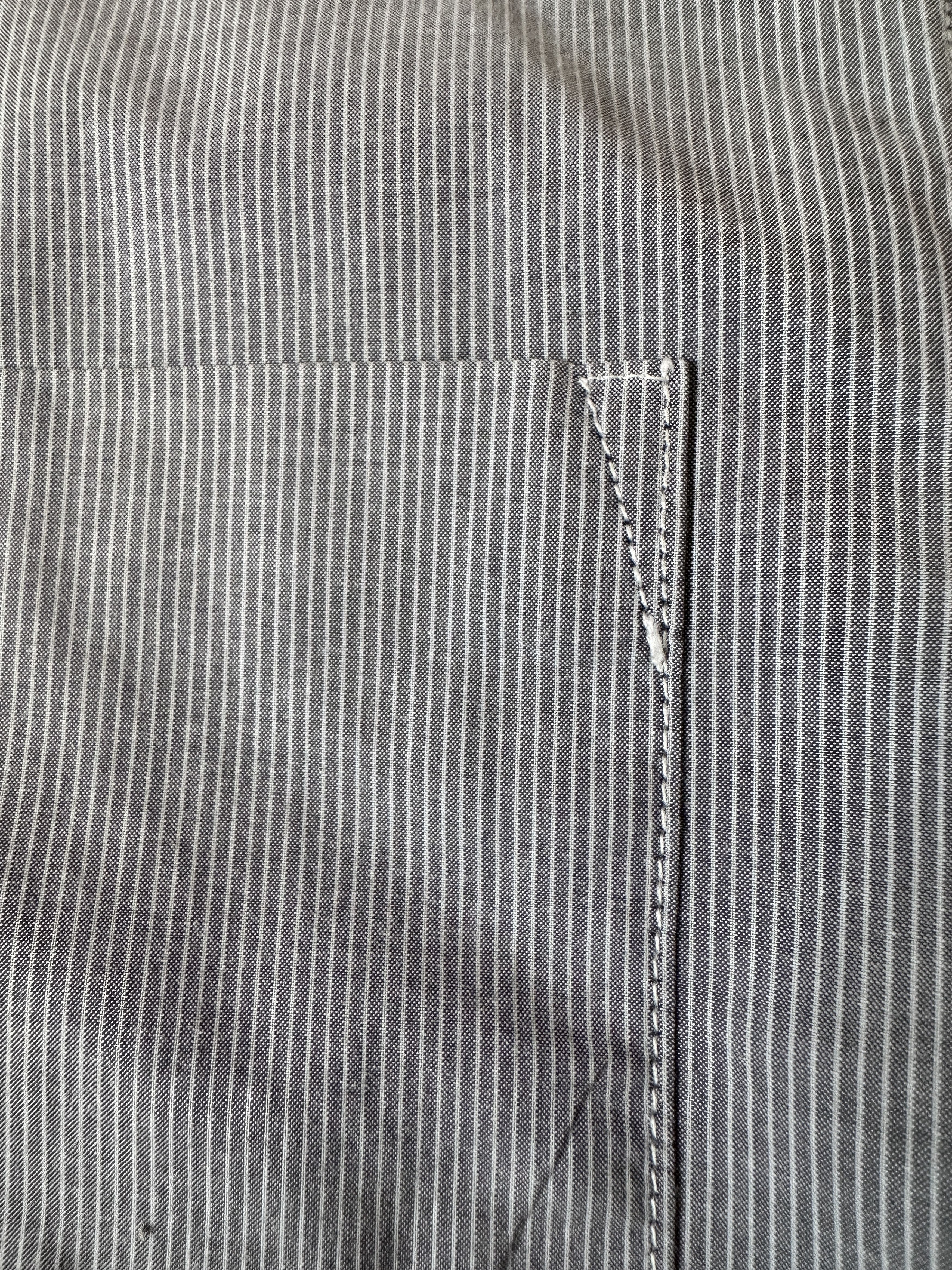 Steven Alan Single Needle Shirt, Grey Pencil Stripe Size US M / EU 48-50 / 2 - 8 Thumbnail