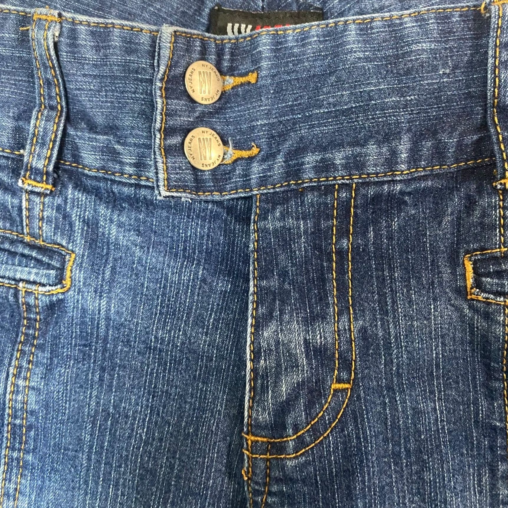 Vintage VINTAGE New York & Company Flare Jeans Womens Size 4 Blue Medium Wash Low-Rise Denim Jeans Size 27" / US 4 / IT 40 - 6 Thumbnail