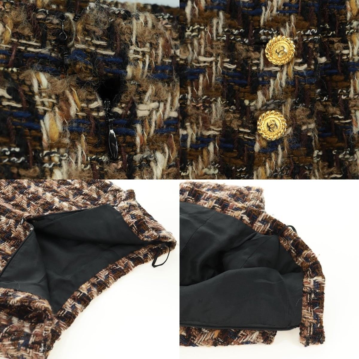 Chanel Chanel Tweed Skirt Size 24" / US 00 / IT 34 - 3 Thumbnail