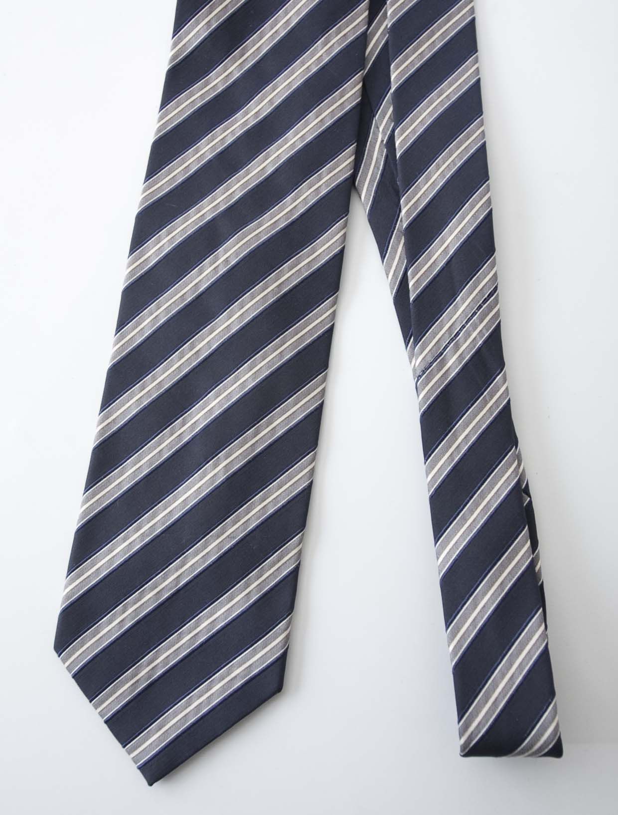 Hugo Boss Hugo Boss Tie 100% Silk Made in Italy Blue / Gray Size ONE SIZE - 1 Thumbnail