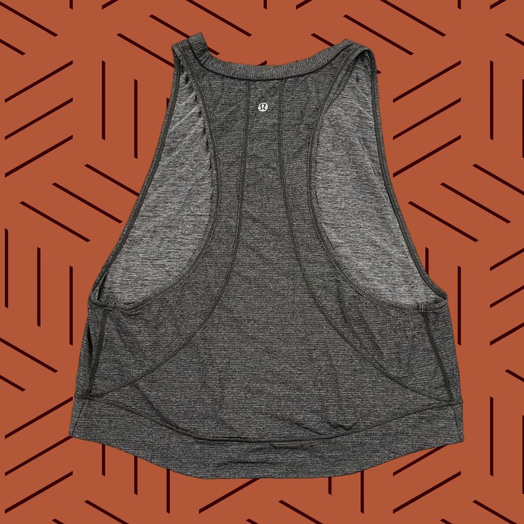 Lululemon LULULEMON Shirt Womens Size 4/6 Heather Gray Pace Perfect Tank Top Running Train Tank Sleeveless Shirt Cross Training Gym & Training Size M / US 6-8 / IT 42-44 - 1 Thumbnail
