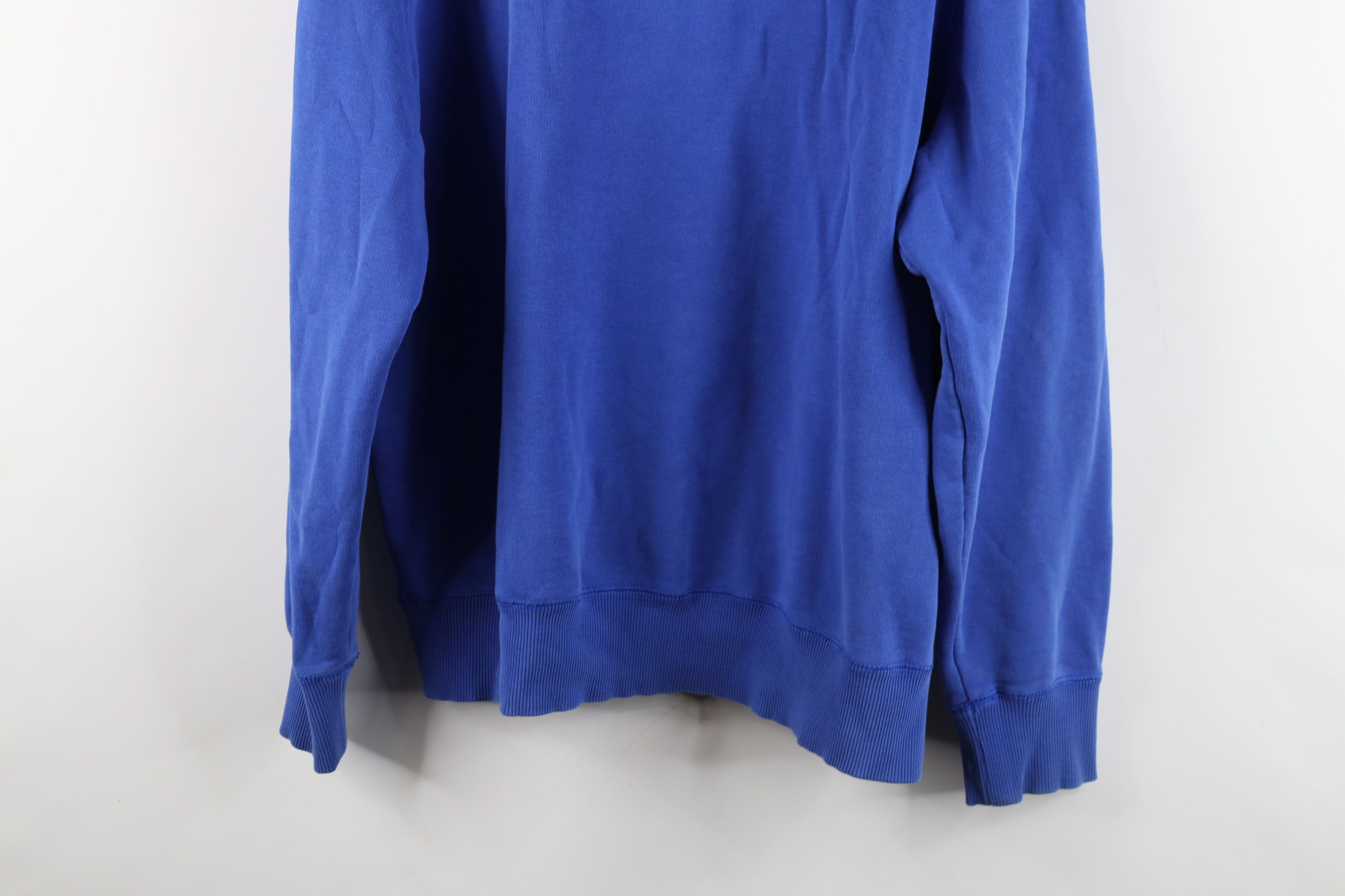 Nike × Vintage Vintage Nike Scott Center Swoosh Felt Patch Hoodie Blue Size US XL / EU 56 / 4 - 14 Thumbnail