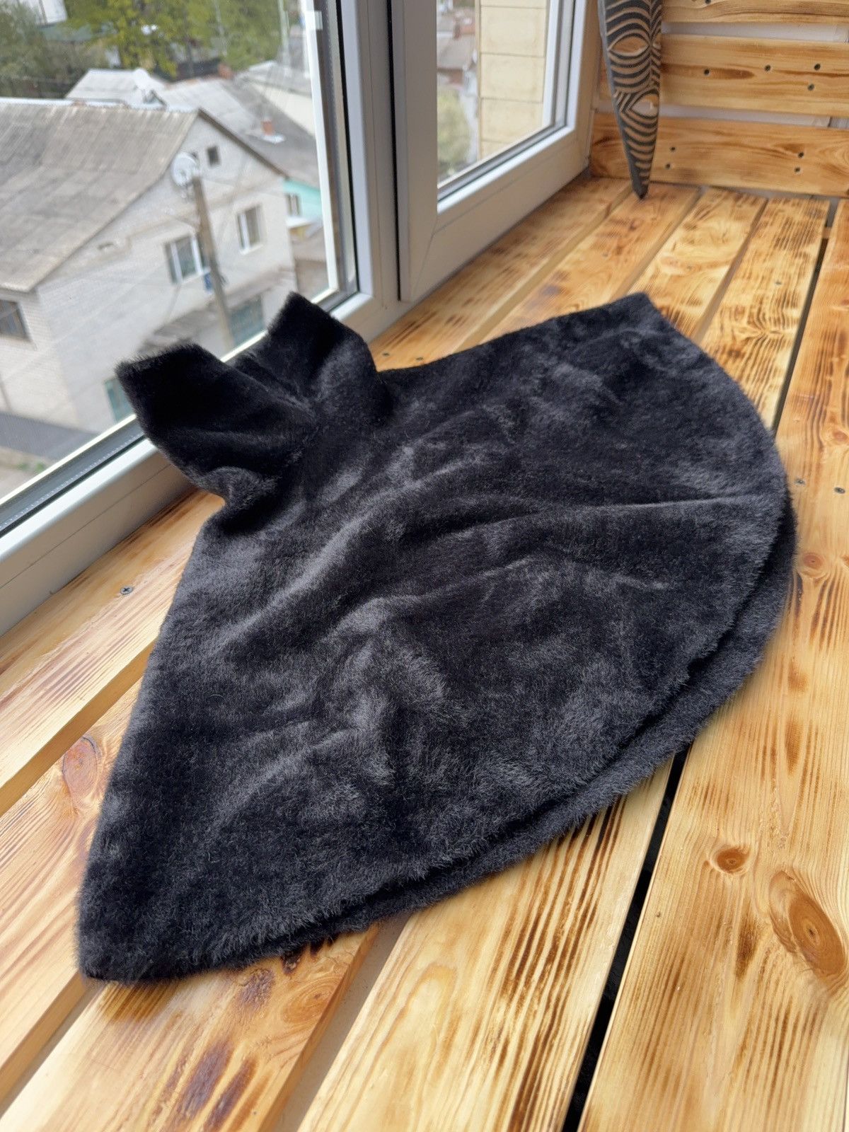 Hysteric Glamour Faux Fur Cape Poncho High Neck Dark Avant Garde Goth Wrap Size ONE SIZE - 8 Thumbnail