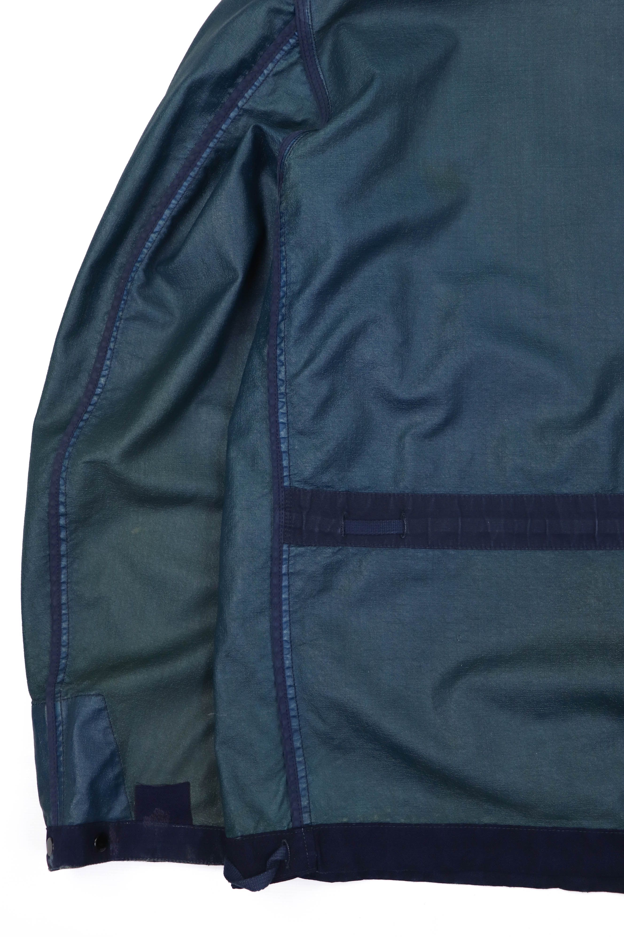Stone Island Stone Island SS’01 Vintage 00s Virgin Wool Hooded Zip Jacket Size US XL / EU 56 / 4 - 22 Thumbnail