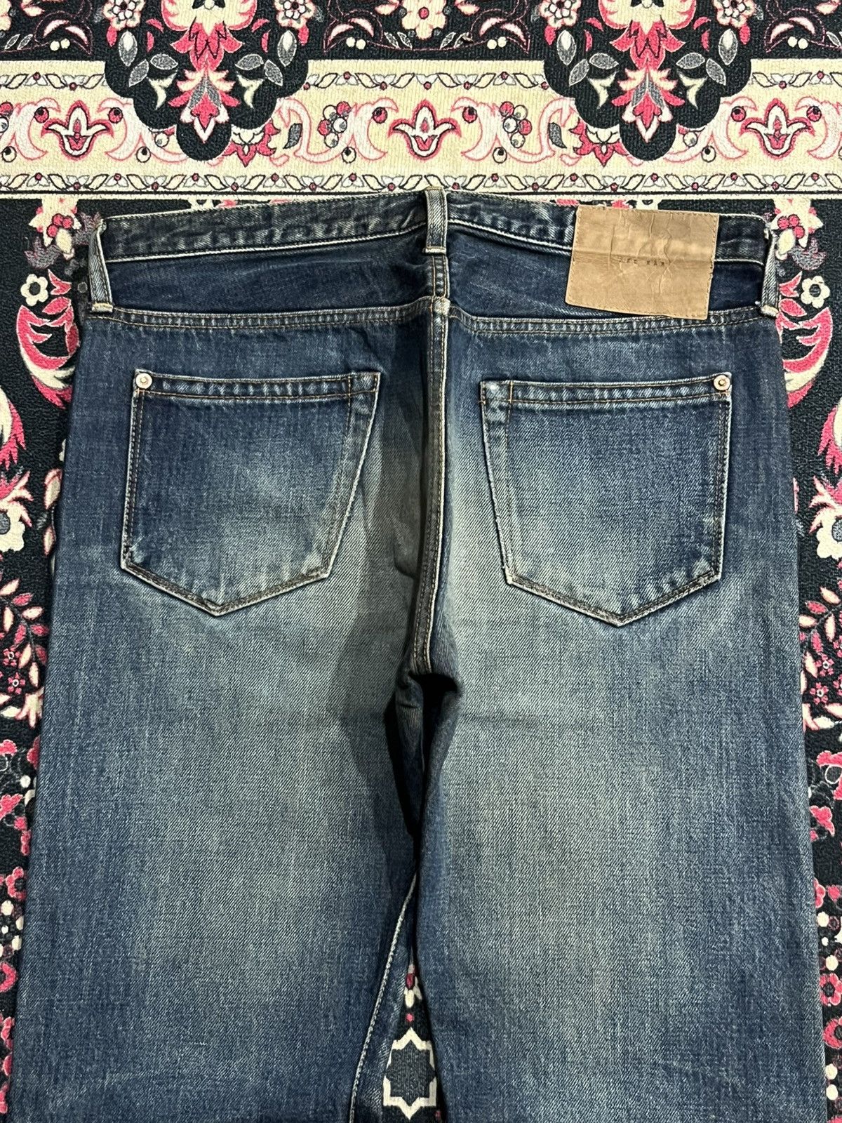 Paul Smith Red Ear Paul Smith Red Ear Distressed Selvedge Blue Washed Jeans Size US 30 / EU 46 - 8 Thumbnail