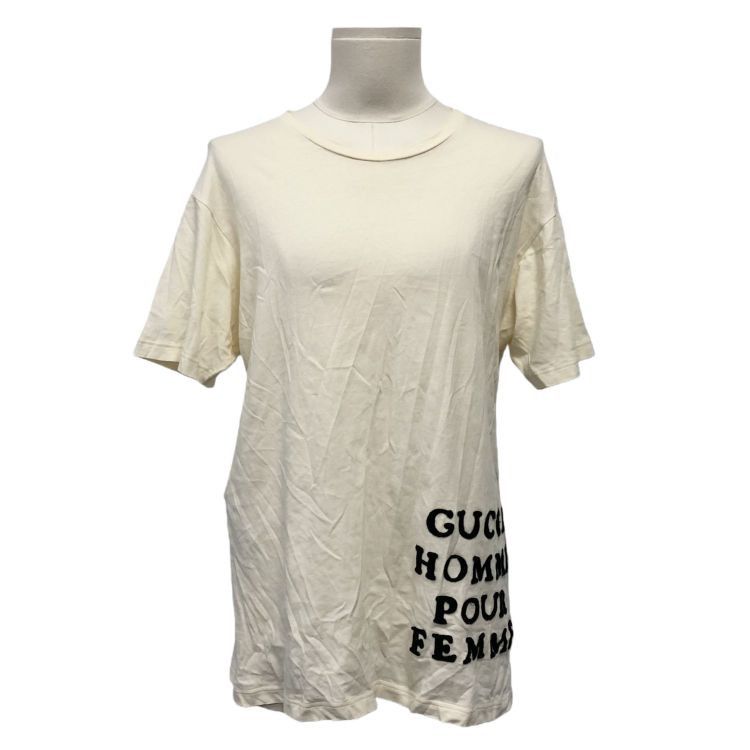 Gucci Gucci Homme Pour Femme Logo T-Shirt XS Size XS / US 0-2 / IT 36-38 - 1 Thumbnail