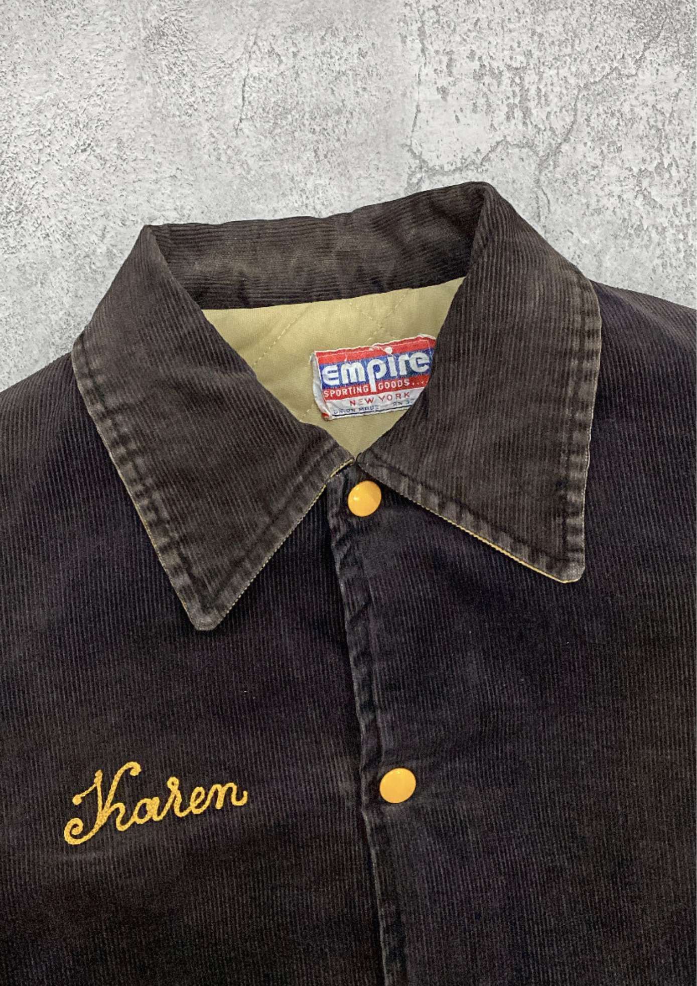 Vintage Vintage Empire Sporting Goods Varsity Dark Brown Jacket Size US M / EU 48-50 / 2 - 3 Thumbnail