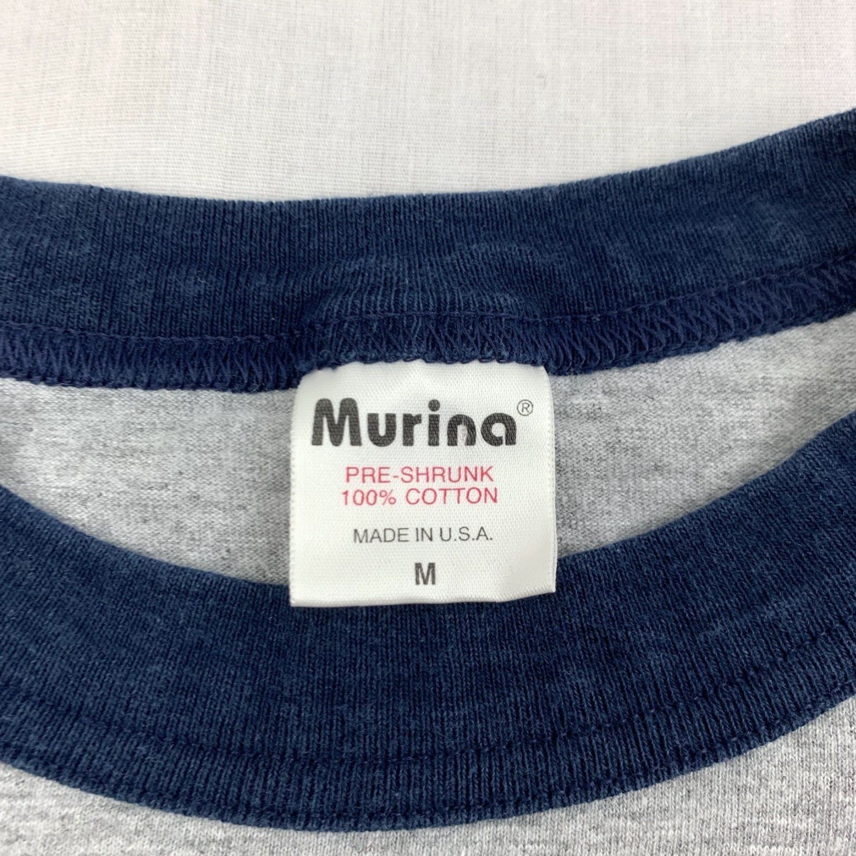 VINTAGE Murina Newsboys Shirt Adult Medium Gray Ringer 90s Band T-Shirt Y2K Christian Rock Tee Mens