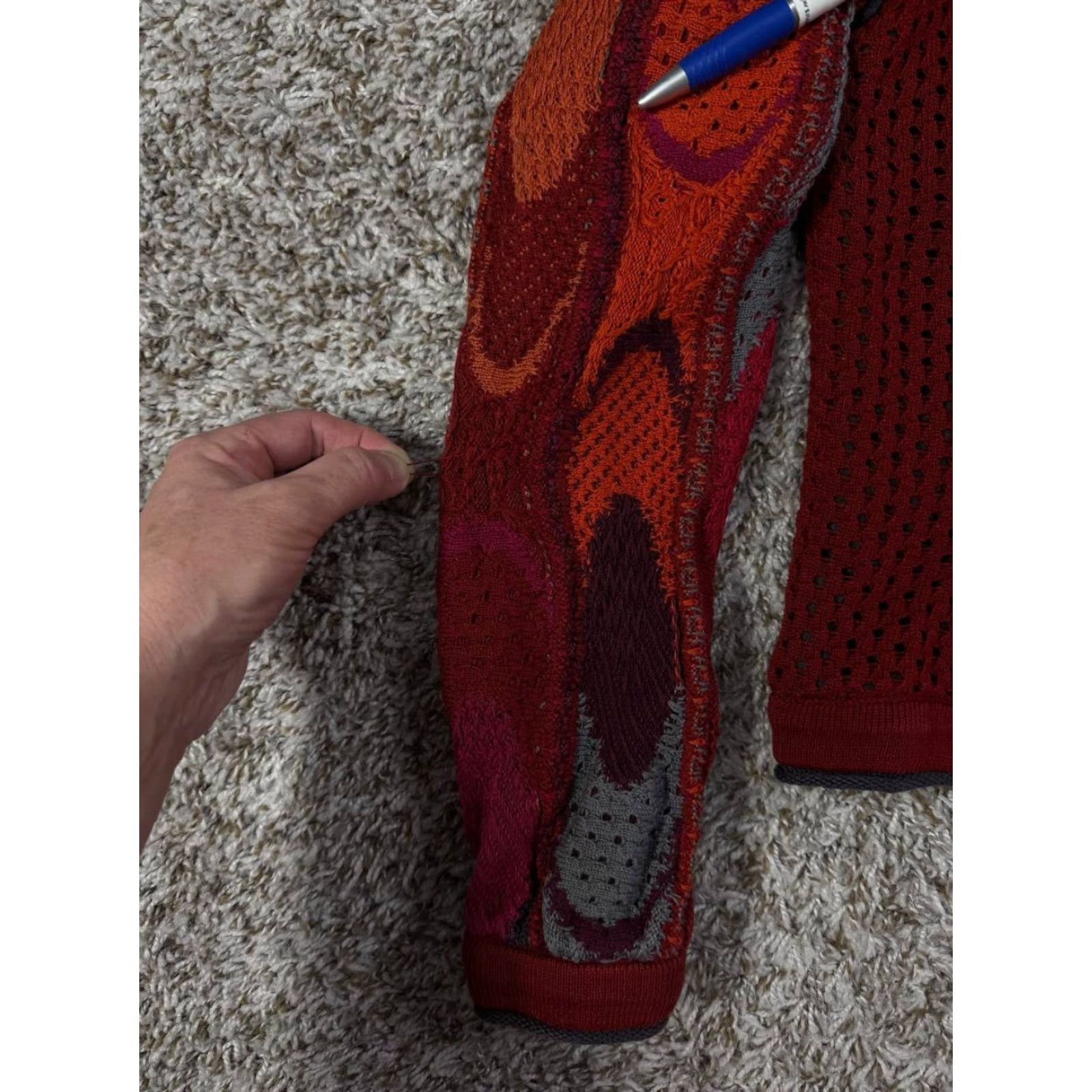 Coogi VINTAGE COOGI Sweater Full Zip Knit Women's Medium Red 3D RARE Size M / US 6-8 / IT 42-44 - 6 Thumbnail