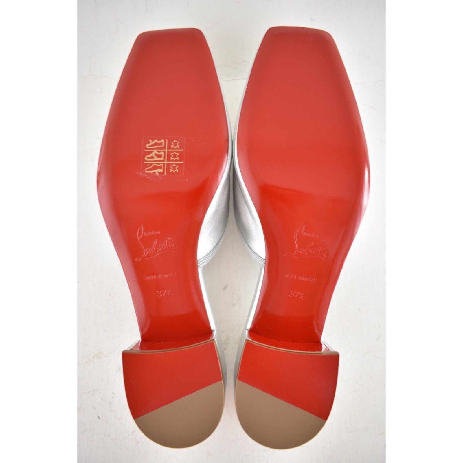 Christian Louboutin Christian Louboutin Mimiflirt 30 Silver Ballet Ballerina Size US 7.5 / IT 37.5 - 18 Thumbnail