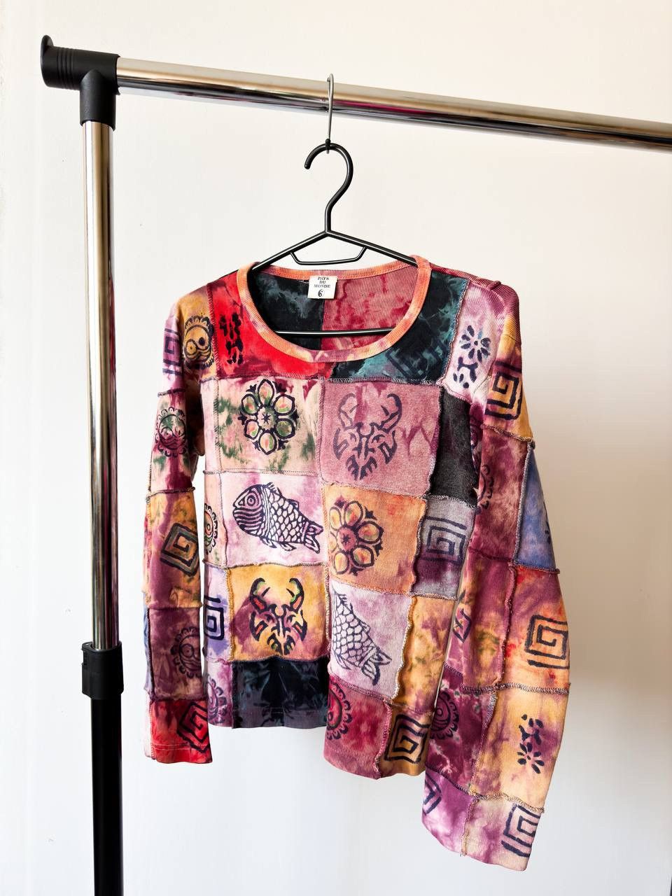20471120 × Japanese Brand Multicolour Retro Long Sleeve Top (Jean Paul Gaultier vibe) Size M / US 6-8 / IT 42-44 - 7 Thumbnail