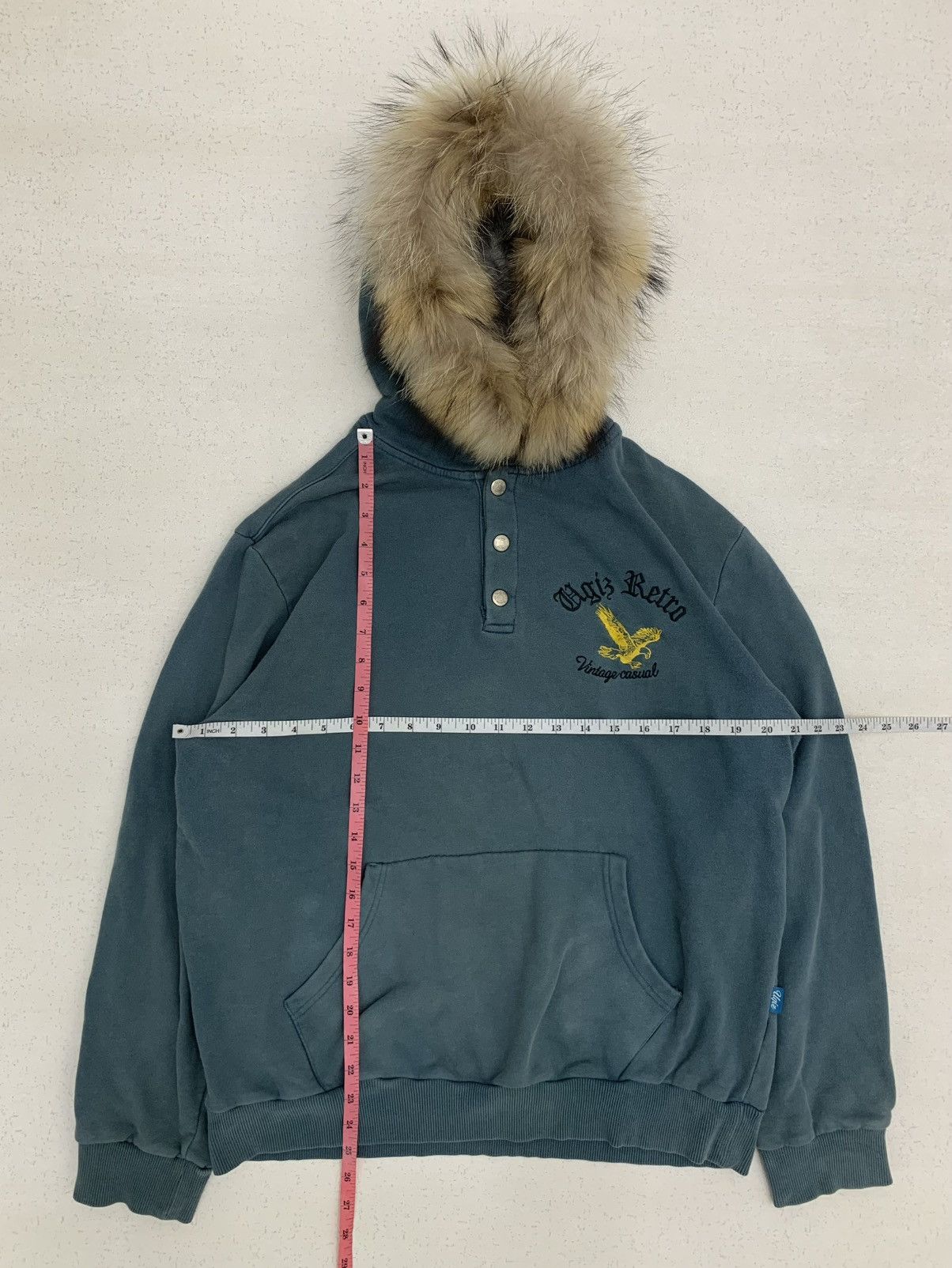 Japanese Brand Y2K UGIZ RETRO FAUX FUR HOODIE IFSIXWASNINE LGB STYLE Size US XL / EU 56 / 4 - 2 Thumbnail
