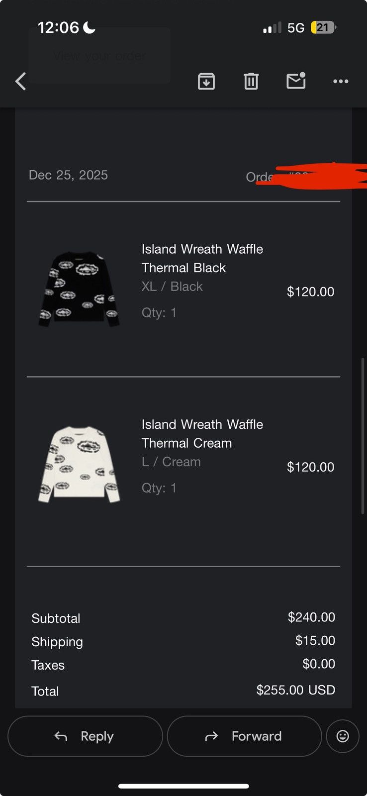 Corteiz Cortiez Denim Tears Island Wreath Waffle Thermal Black - XL Size US XL / EU 56 / 4 - 5 Thumbnail
