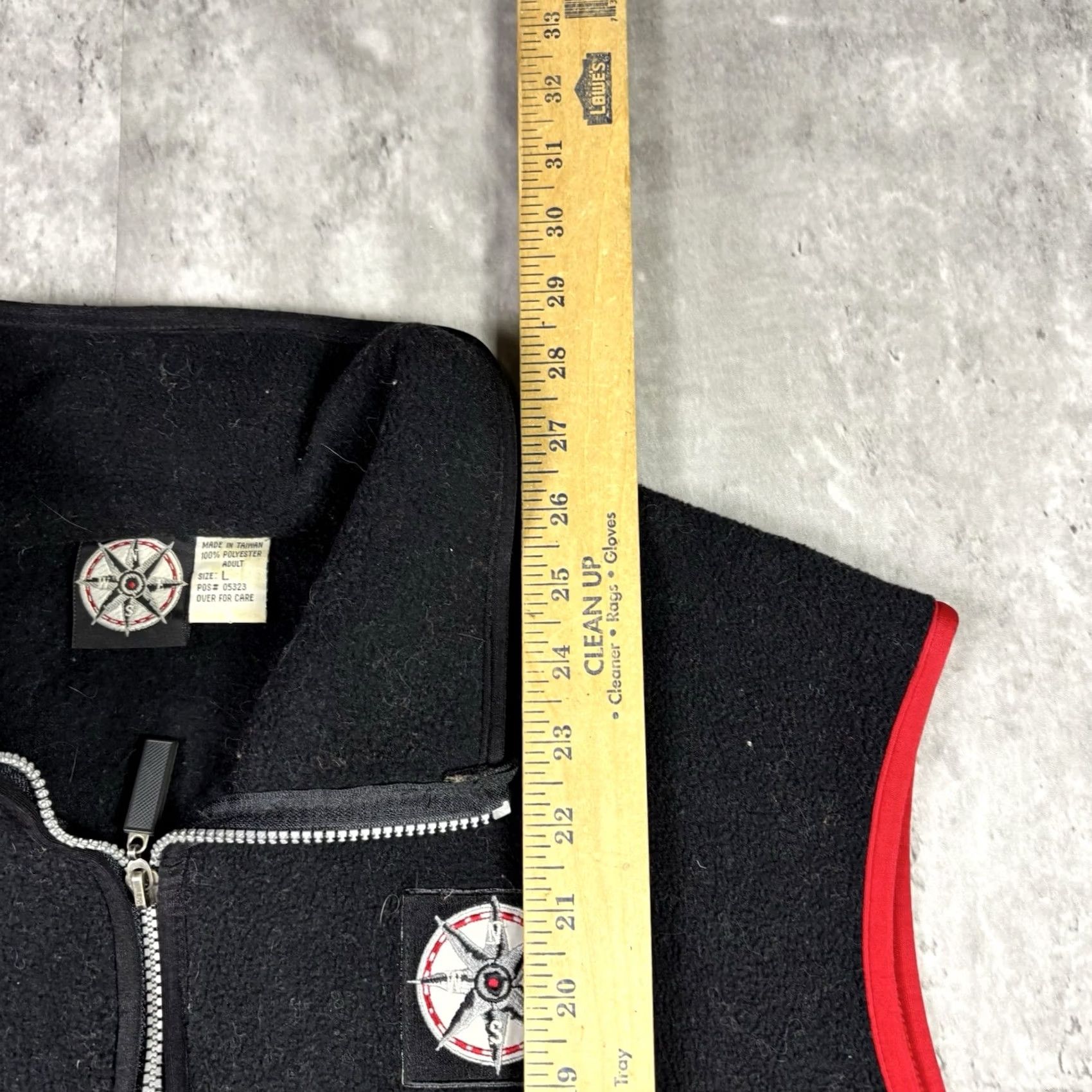 Marlboro VINTAGE Marlboro Adventure Gear Vest Adult Large Black Fleece Red Compass Y2K Mens Vest Size US L / EU 52-54 / 3 - 4 Thumbnail