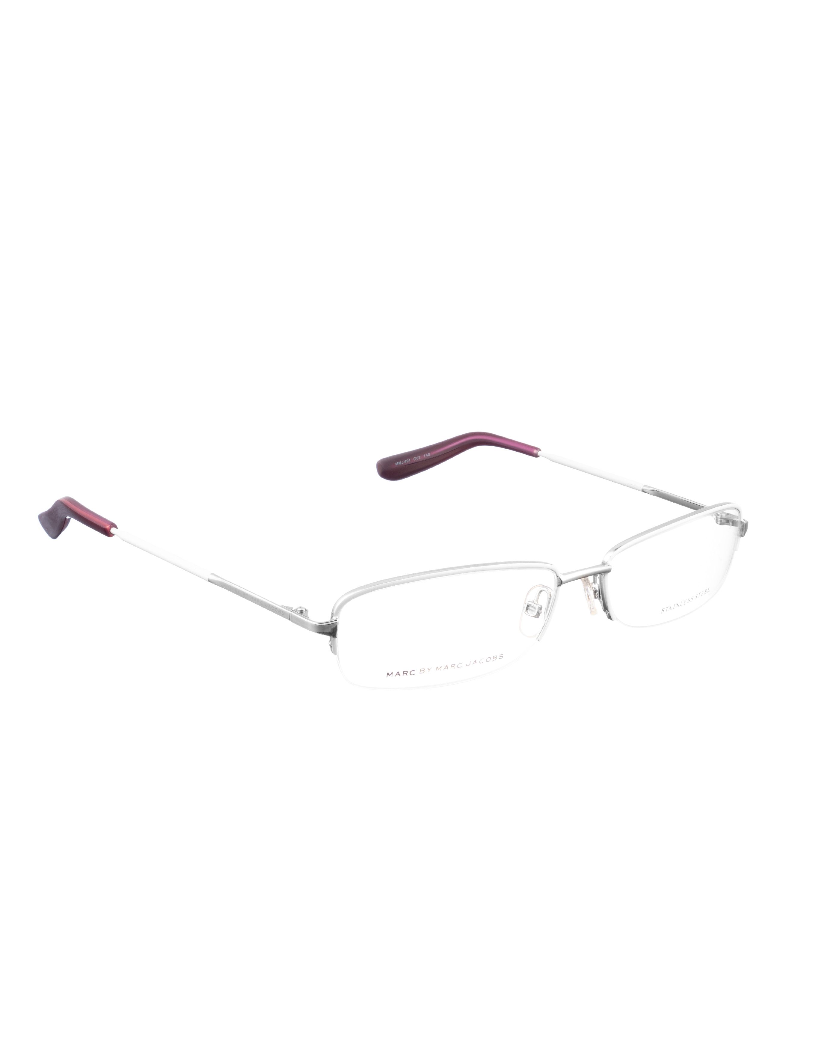 Marc by Marc Jacobs 00s Half-Rim Burgundy Glasses