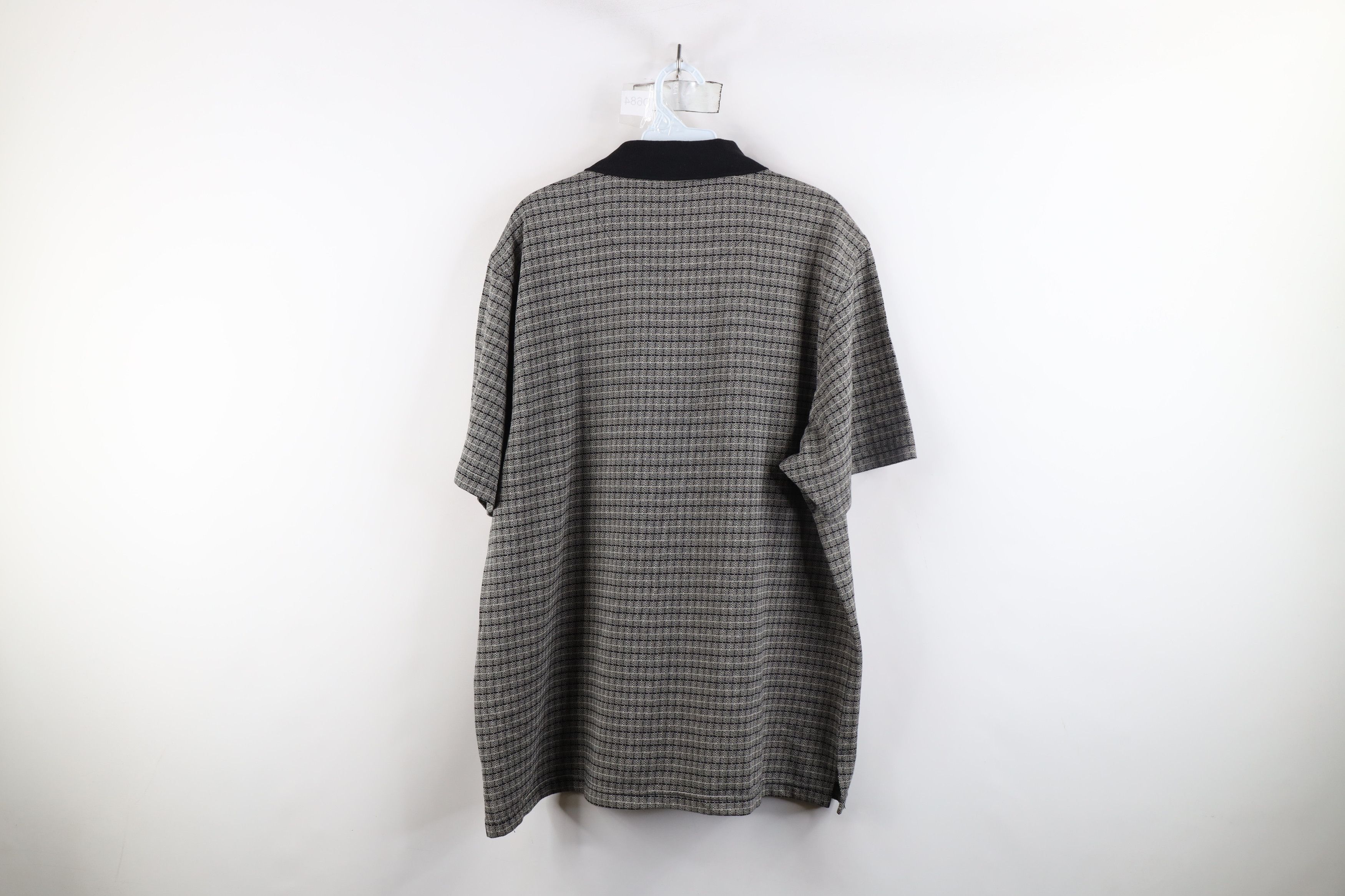 Vintage Vintage 90s Streetwear Checkered Knit Collared Golf Polo Size US L / EU 52-54 / 3 - 10 Thumbnail