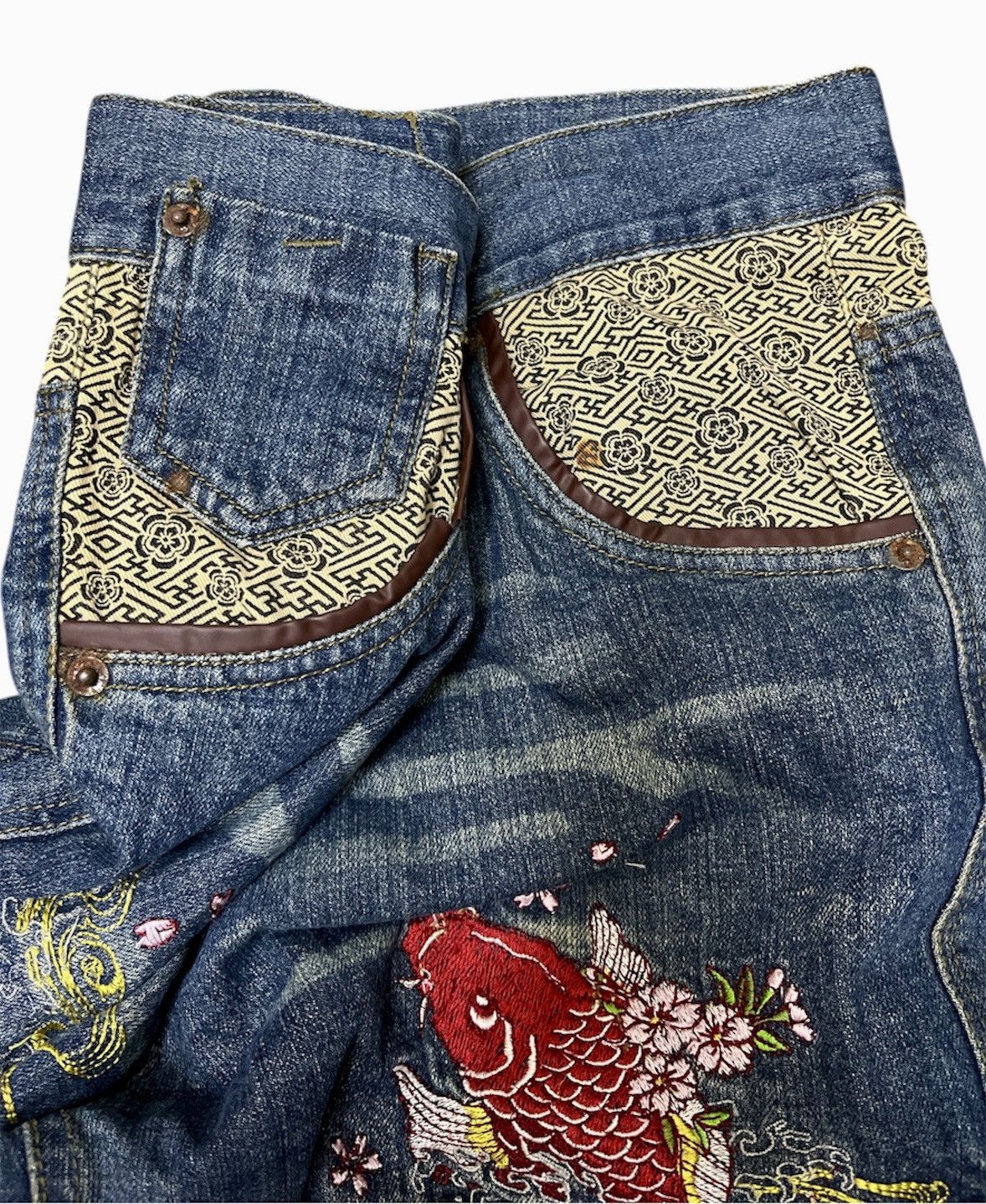 Japanese Brand Seku by Zeky Sogui Sukajan Jeans Pants Size US 34 / EU 50 - 4 Thumbnail