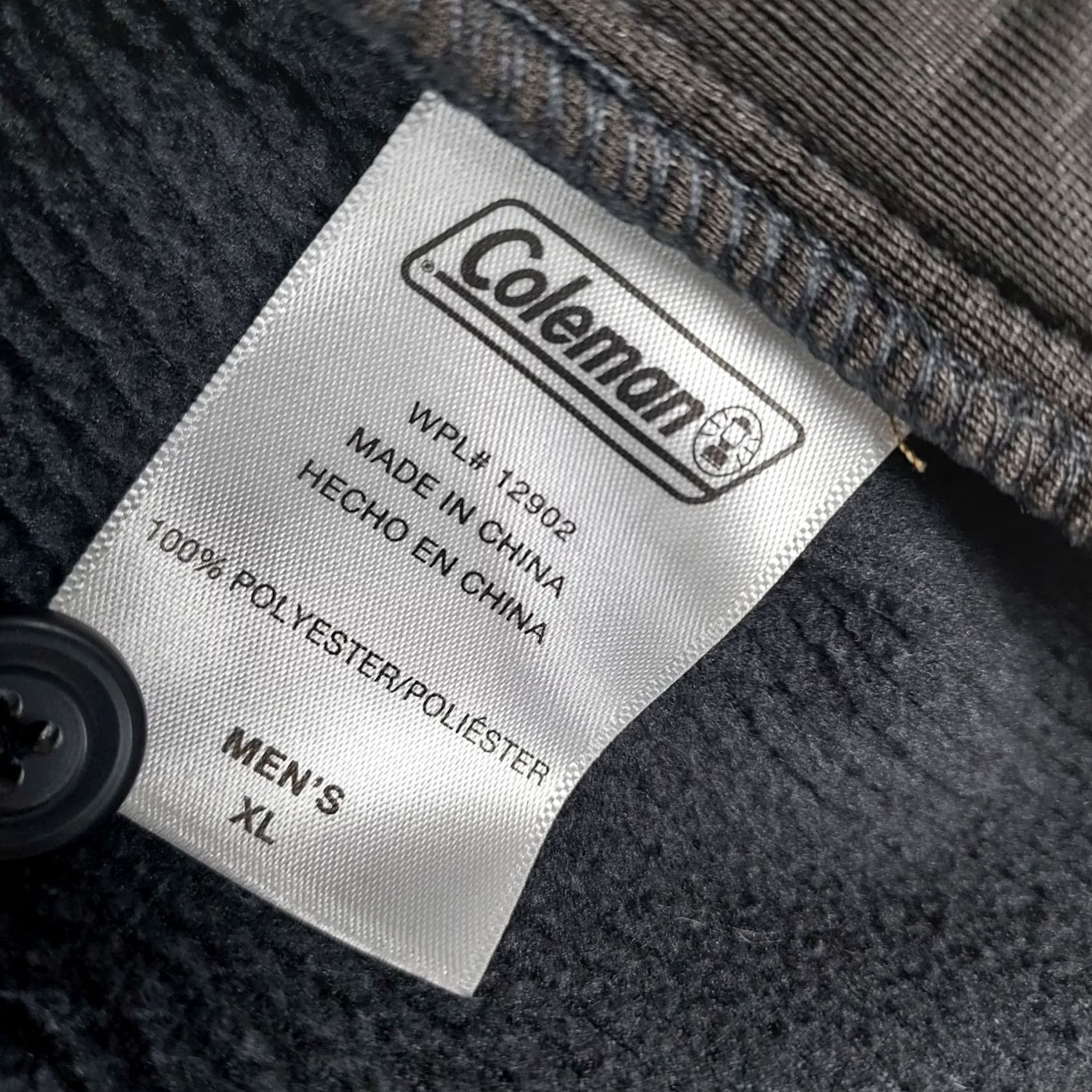 Vintage Coleman XL Shacket Men’s Lightweight Polyester Button-Up Jacket Dark Charcoal Gray Casual Outdoor Hiking Men XL Shirt/Jacket Size US XL / EU 56 / 4 - 7 Thumbnail