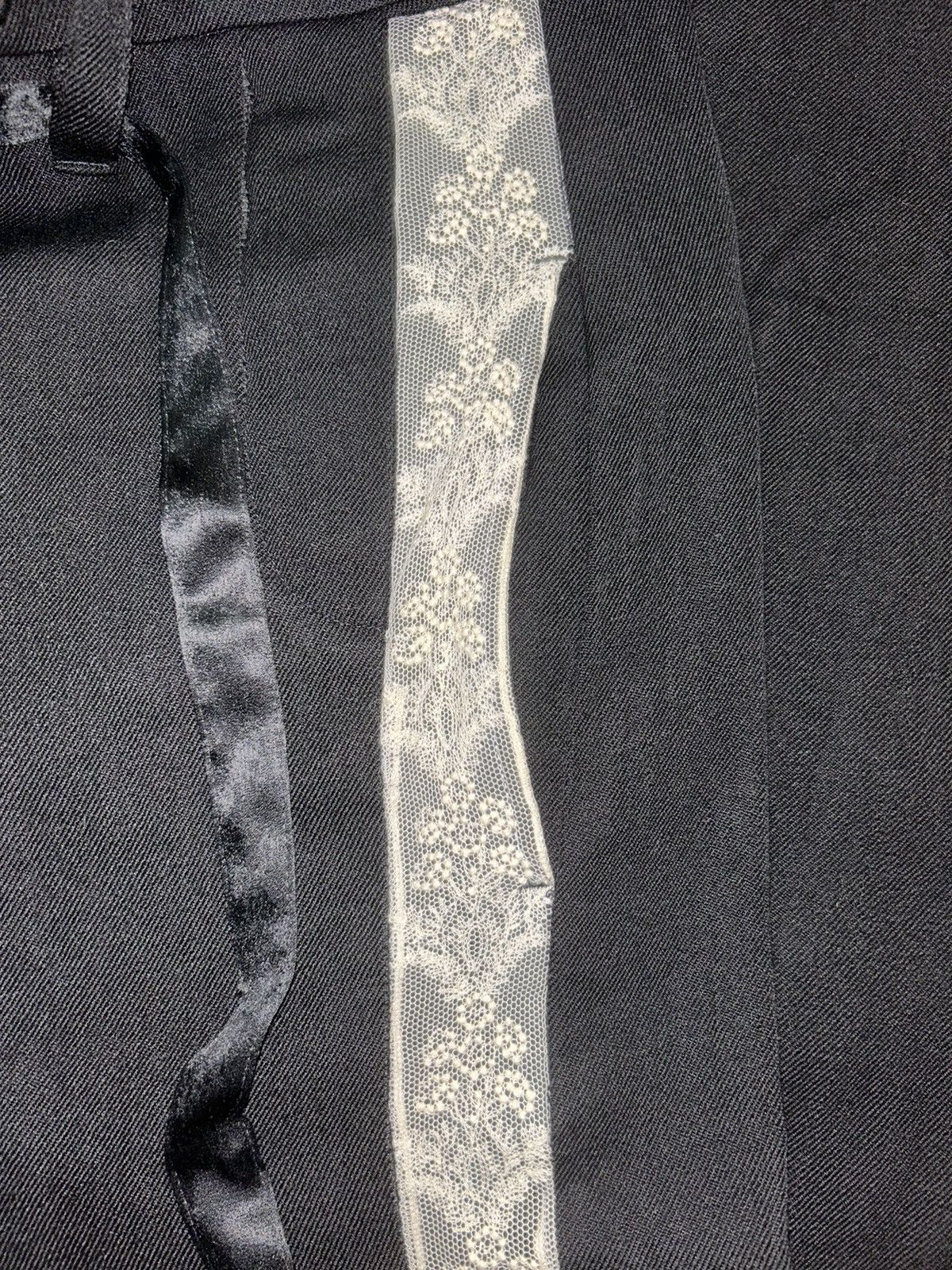 Ann Demeulemeester Ann Demeulemeester FW2017 Lace Striped Pants Size 27" / US 4 / IT 40 - 4 Thumbnail