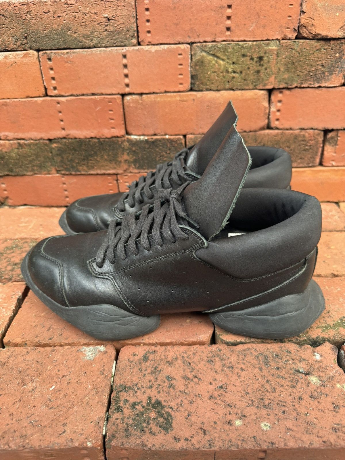 Adidas × Rick Owens Rick Owens Runner Leather RO Size US 8.5 / EU 41-42 - 4 Thumbnail