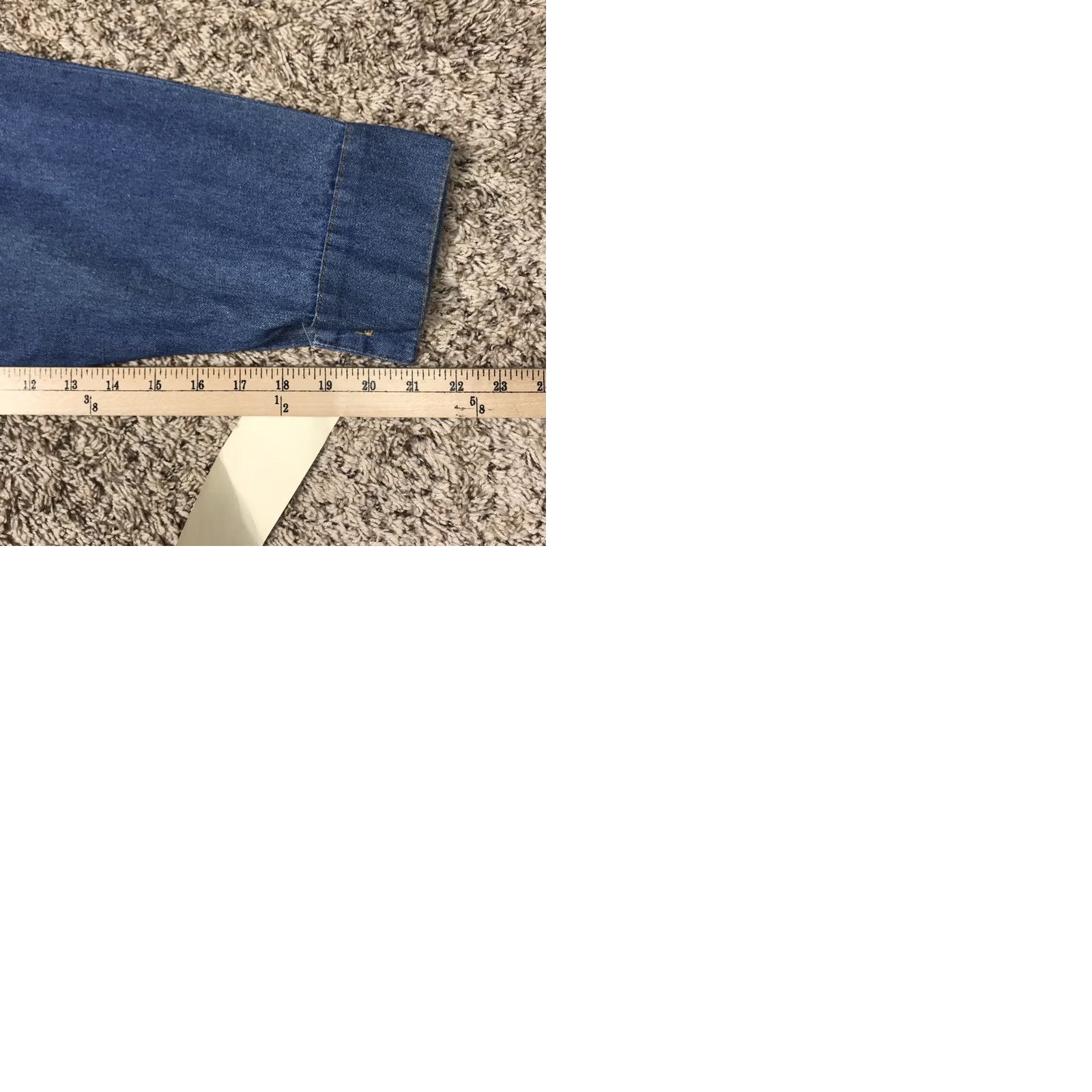 Denime VINTAGE Boy Blue 90s Western Style Embroidered Blue Denim Button-Up Shirt Women XL Size XL / US 12-14 / IT 48-50 - 9 Thumbnail