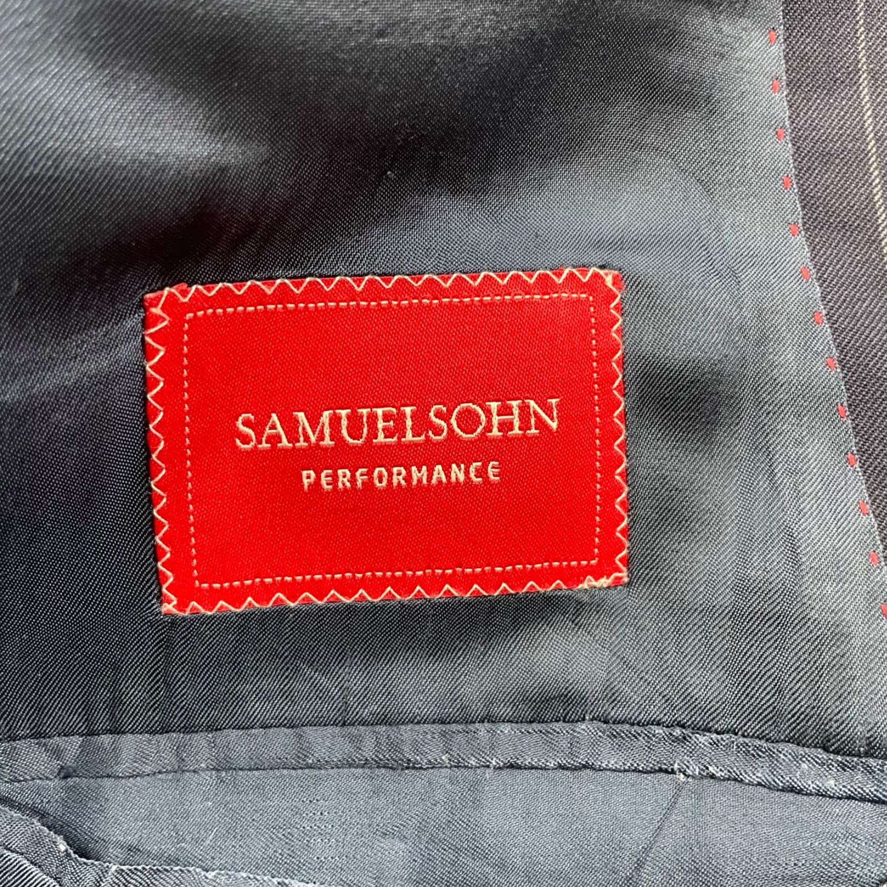 Vintage VINTAGE Samuelsohn x Loro Piana Blazer Navy Stripe 54R US Wool 2-Button Notch Mens Size 54R - 6 Thumbnail