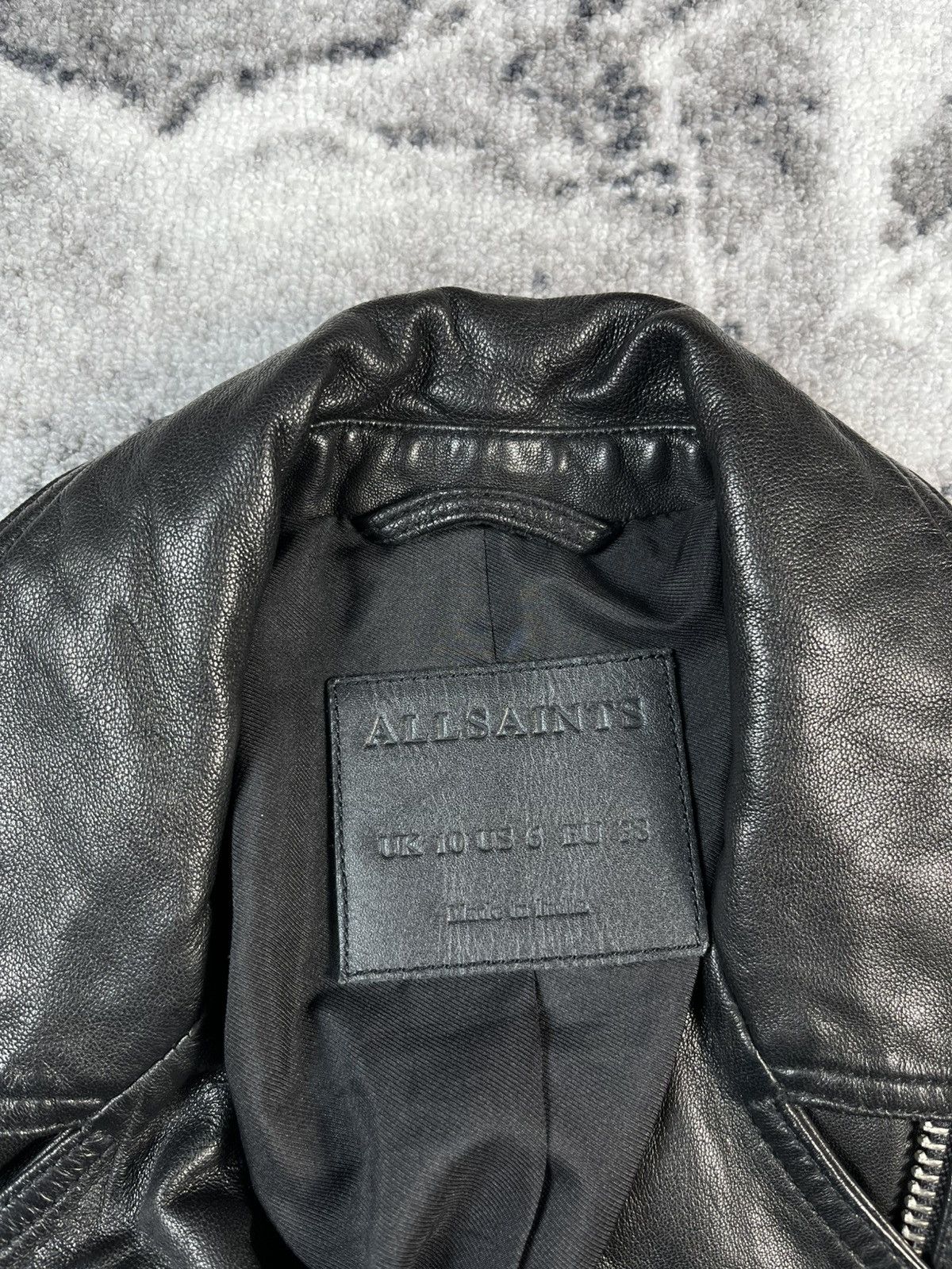 Allsaints AllSaints Leather Biker Jacket Moto Women’s S Black Size S / US 4 / IT 40 - 5 Thumbnail