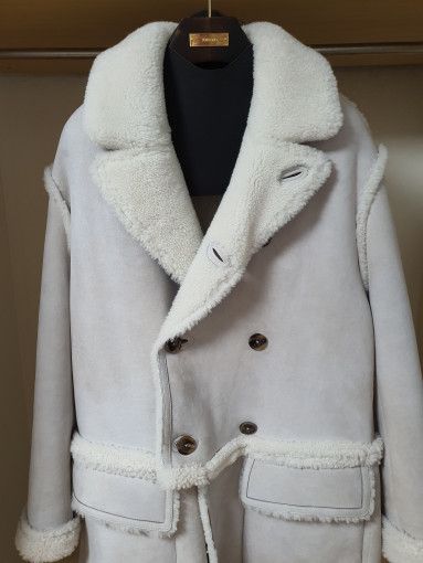 Tom Ford o1sm1stk0824 Suede Shearling Low Cut Double Mustang Coat Size US M / EU 48-50 / 2 - 3 Thumbnail