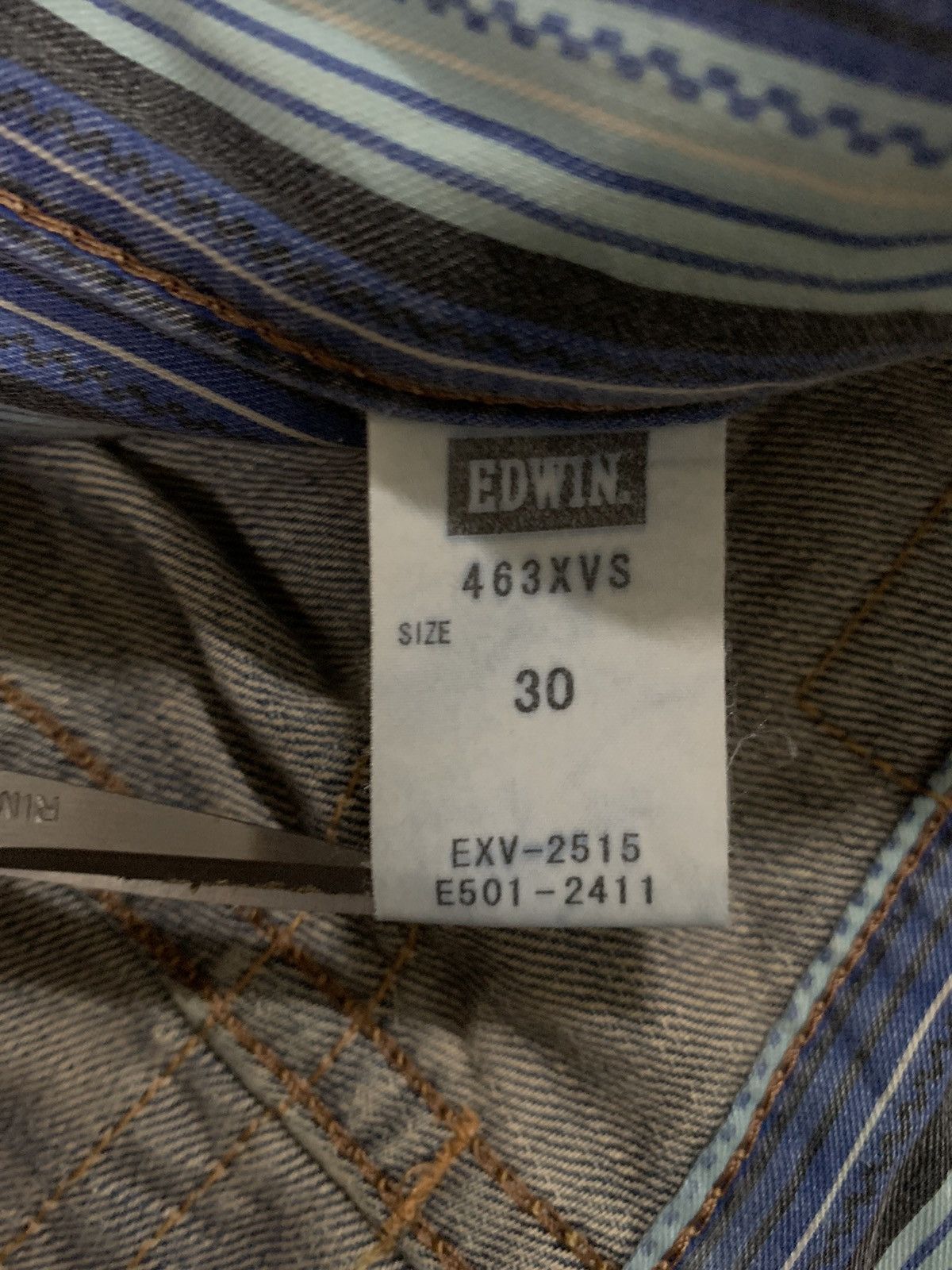 Edwin Vintage Edwin XV Mud Wash Distressed Grunge Jeans Size US 31 - 17 Thumbnail
