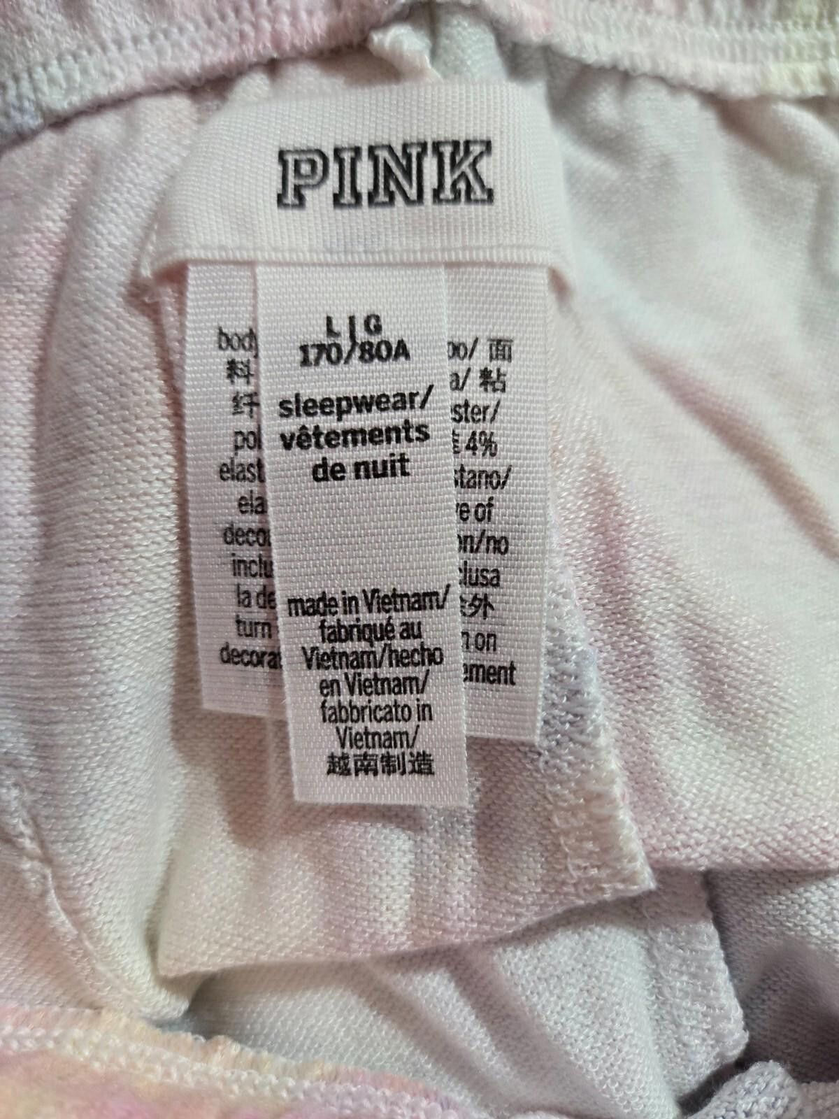 Designer Victorias Secret PINK Sleepwear Rainbow Tie Dye NIP NEW Size 36" / US 14 / IT 50 - 6 Thumbnail