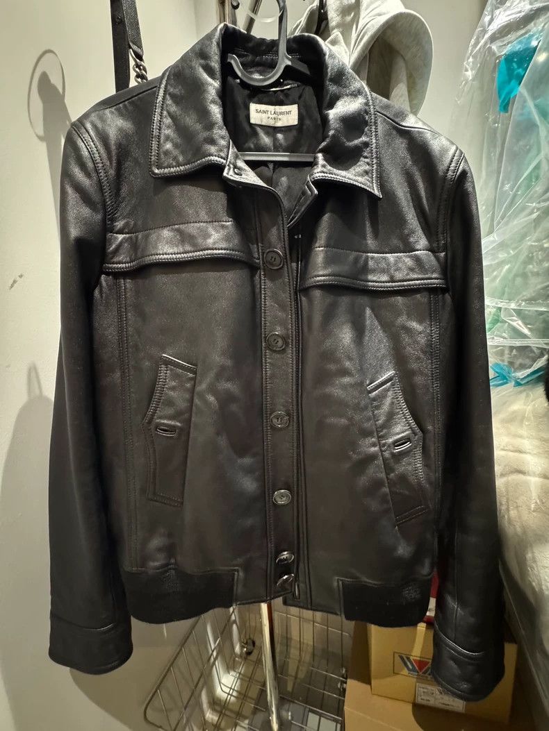 Saint Laurent Paris Saint Laurent Paris Leather Jacket Nextarrow-2505 Size US M / EU 48-50 / 2 - 1 Thumbnail