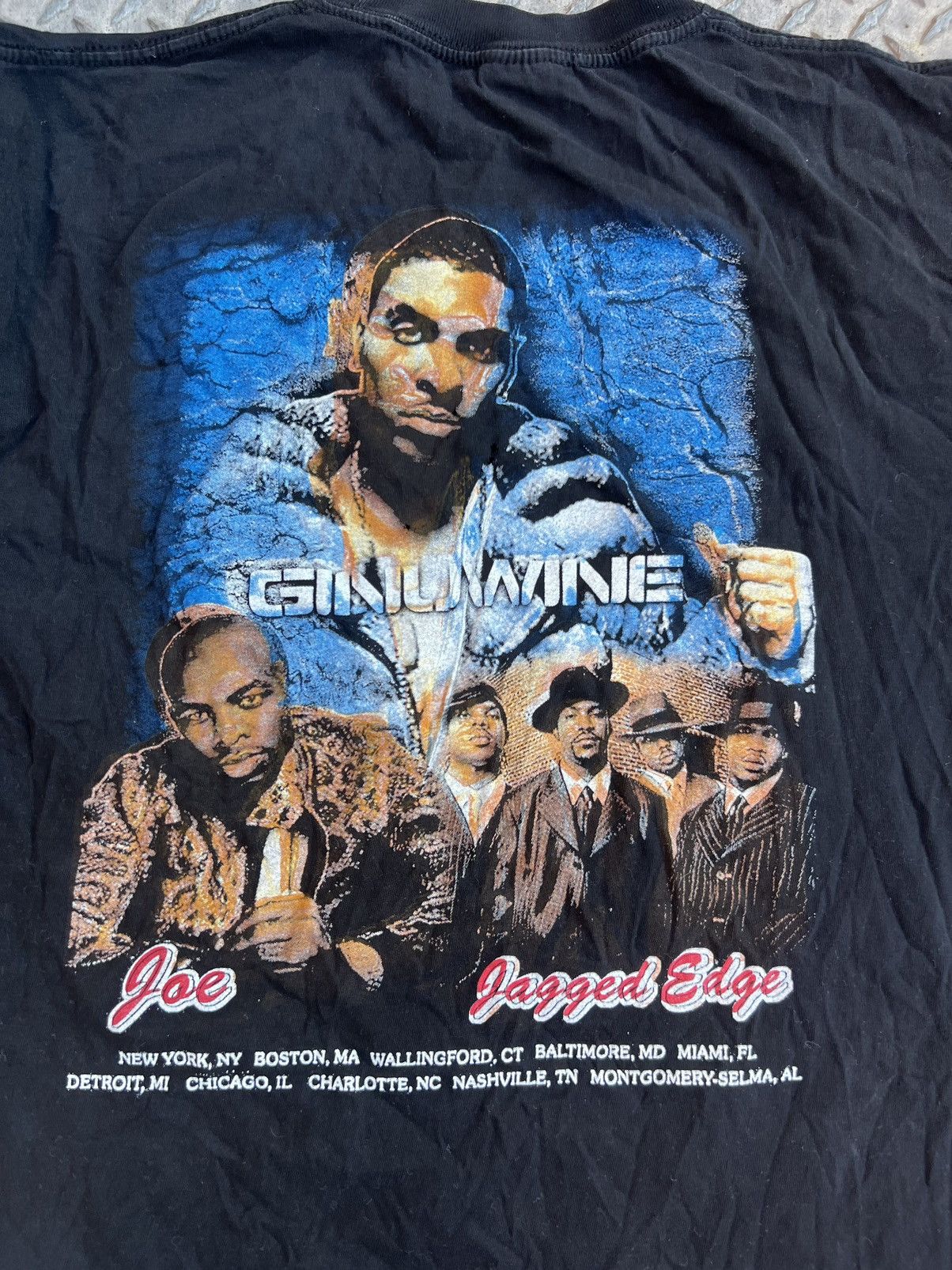 Rap Tees × Vintage Vintage Genuwine Rap Tee Y2K tour jagged edge 2000s R&B Size US L / EU 52-54 / 3 - 4 Thumbnail