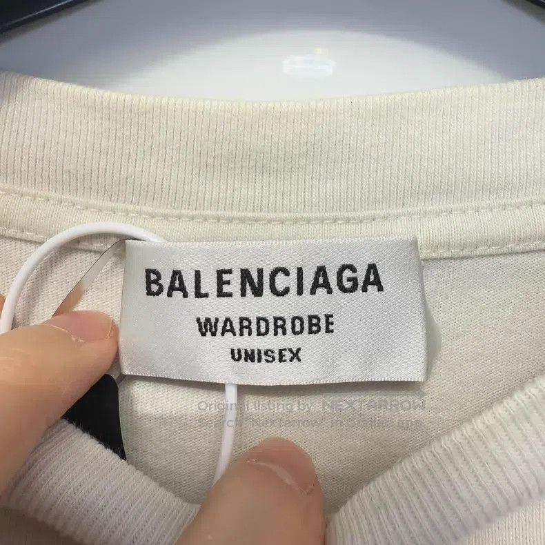 Balenciaga Balenciaga White Coke Embroidered Short Sleeve Size US S / EU 44-46 / 1 - 3 Thumbnail