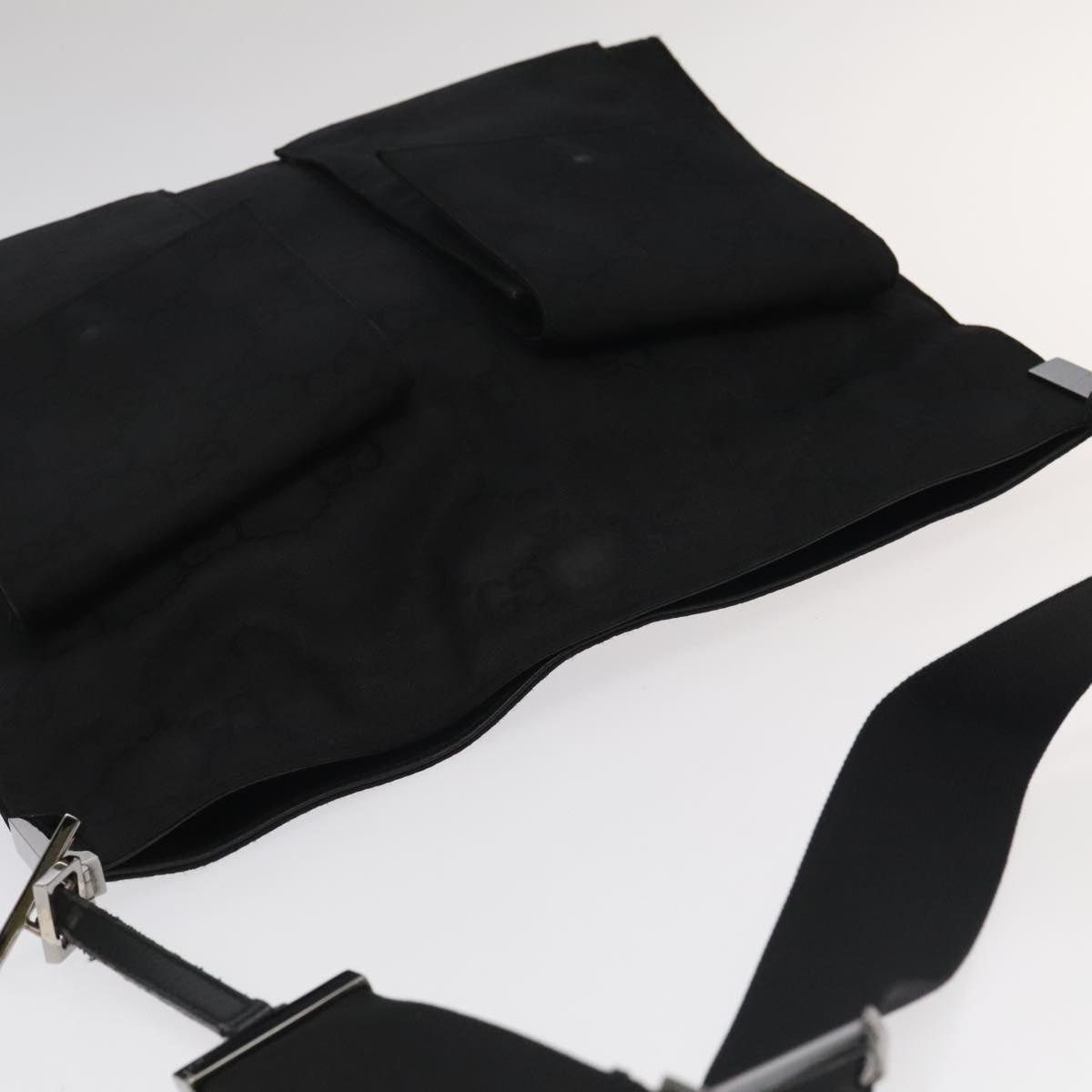 Gucci GUCCI GG Canvas Shoulder Bag Black 001 001 Size ONE SIZE - 6 Thumbnail