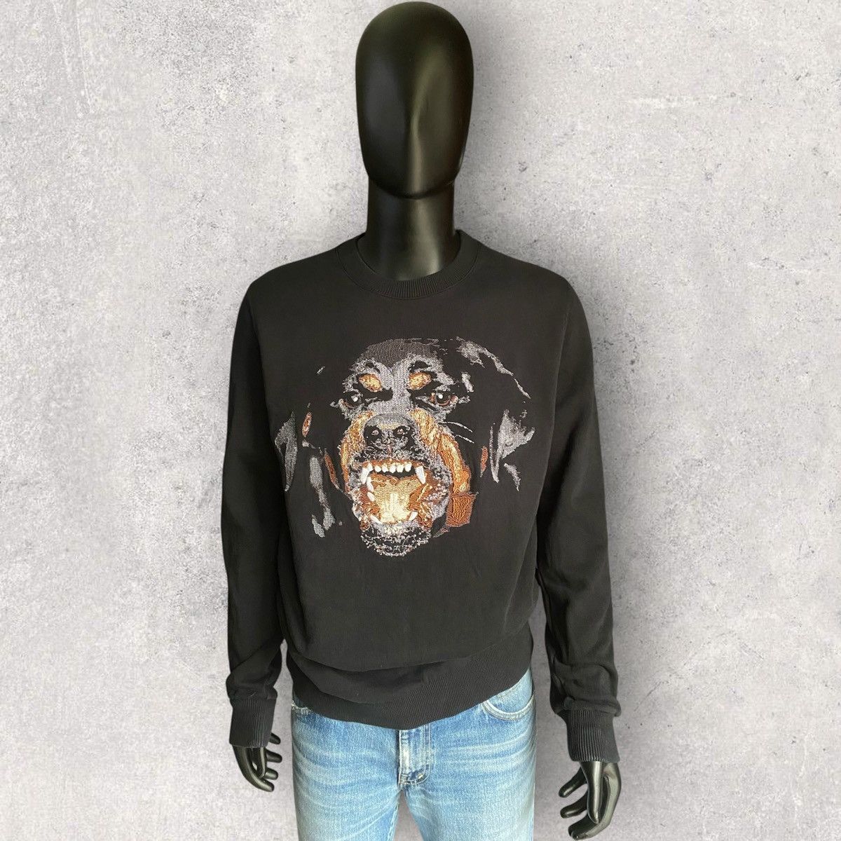 Givenchy Fall15 Rottweiler Embroidered Oversize Sweater Size US XS / EU 42 / 0 - 3 Thumbnail