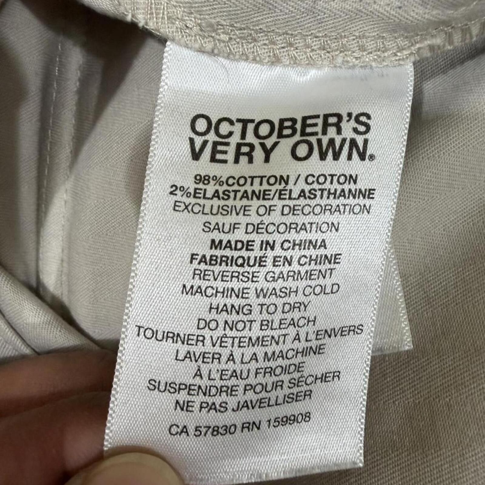 October's Very Own Ovo cargo pants with zipper on side pockets Size US 33 - 7 Thumbnail