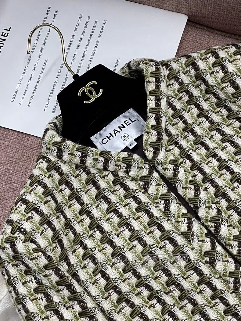 Chanel Chanel Dakar series twill soft tweed colour-blocked jacket Size S / US 4 / IT 40 - 3 Thumbnail