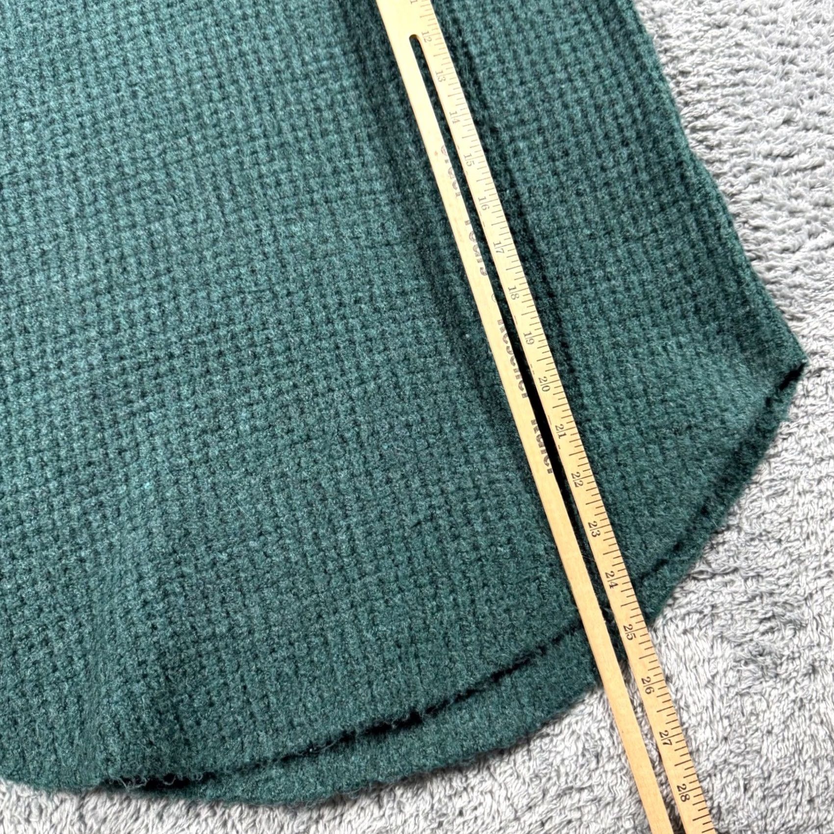 Vintage Kuhl Sweater Womens Size Medium Green Cowl Neck Heavy Knit Curved Hem Sienna Pullover Size M / US 6-8 / IT 42-44 - 7 Thumbnail