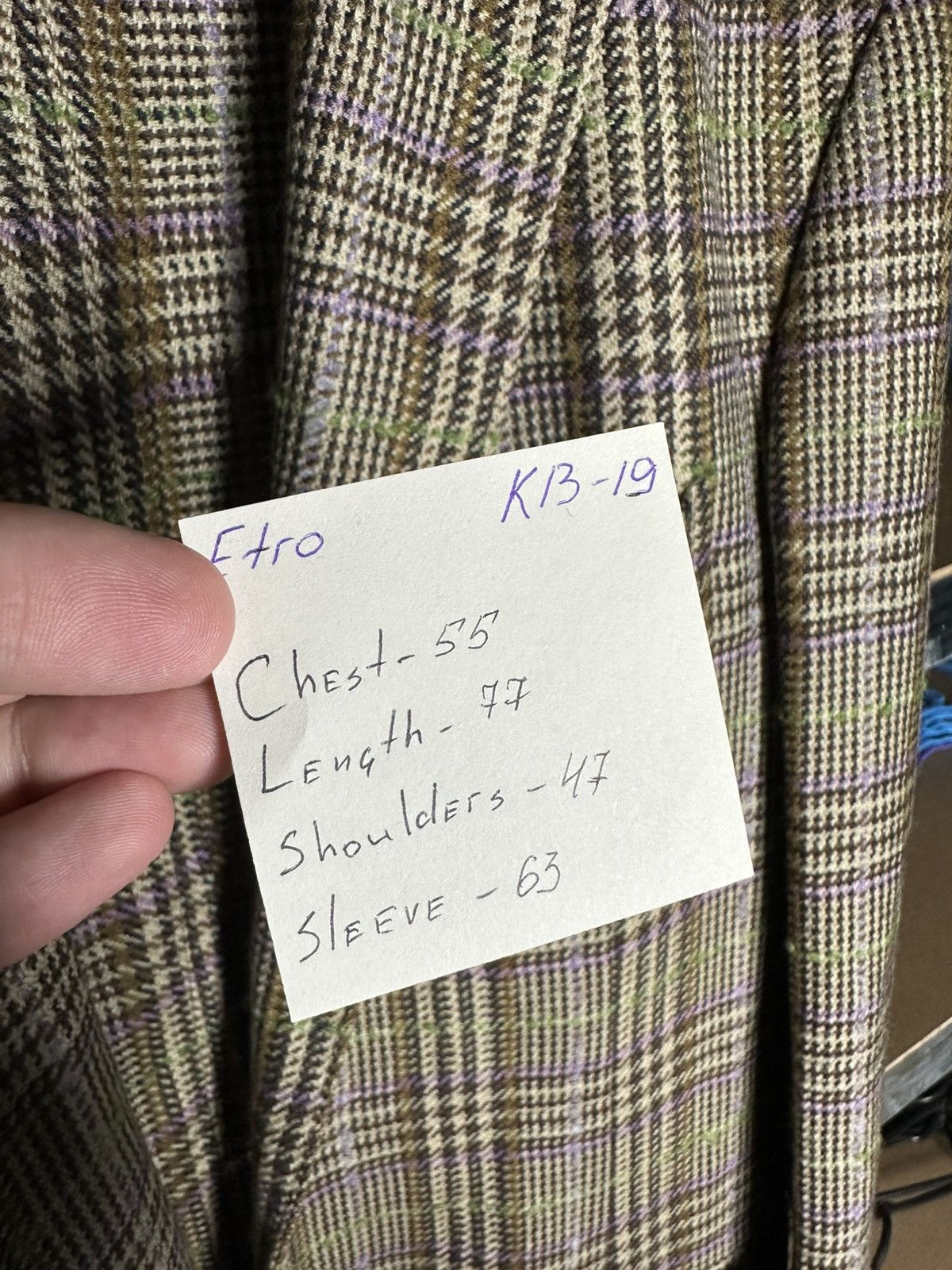 Etro Etro Milano Luxury Plaid Wool Blazer Jacket Size 50 Size 50R - 8 Thumbnail