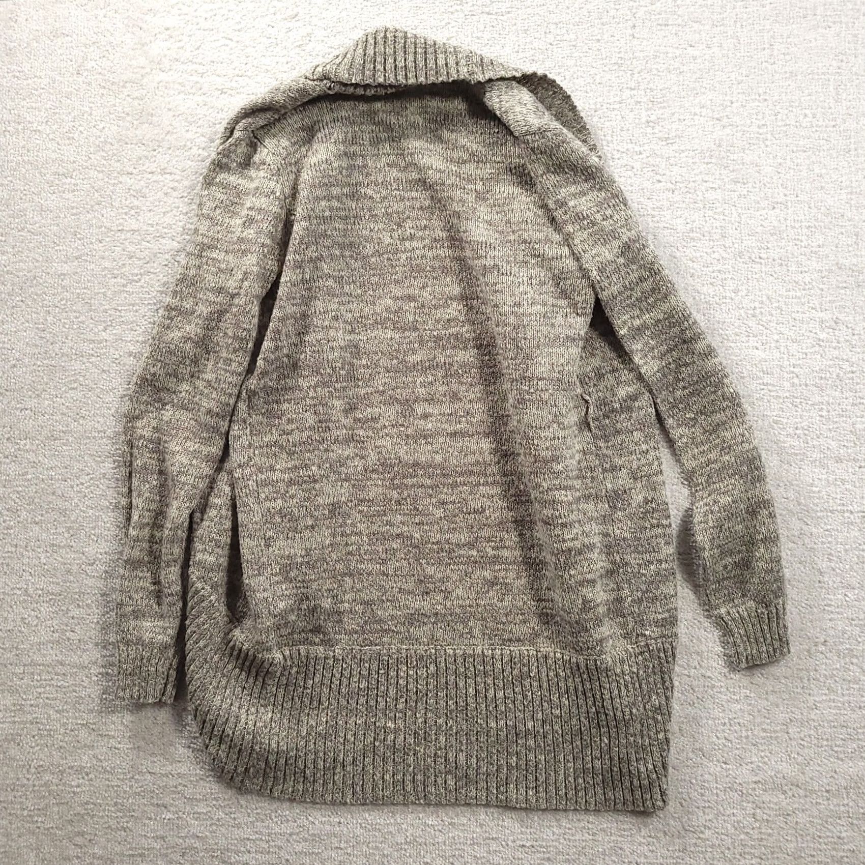 Vintage VINTAGE ModCloth Womens Open Cardigan Knit Heather Gray Sz Small Shawl Collar Size S / US 4 / IT 40 - 7 Thumbnail
