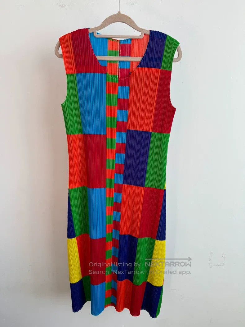 Issey Miyake Issey Miyake Color-Block Dress Size XL / US 12-14 / IT 48-50 - 1 Thumbnail