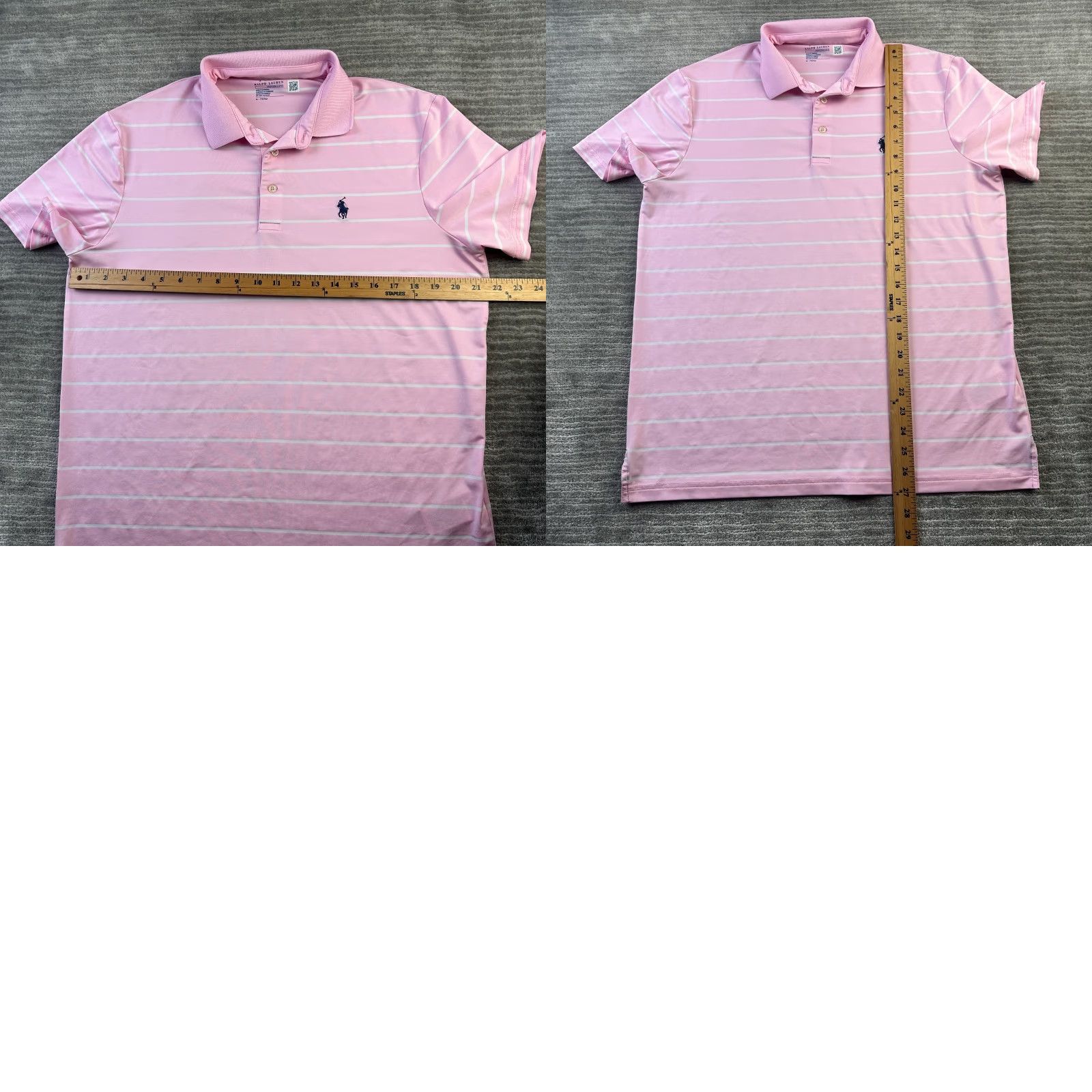 Polo Ralph Lauren Polo Ralph Lauren Shirt Mens Medium Pink Golf Performance Pony Striped Polo Shirt Polo Ralph Lauren Performance Shirt Mens M Pink Striped Golf Size US M / EU 48-50 / 2 - 8 Thumbnail